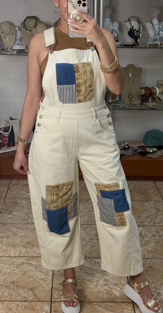 Patches Denim Overall