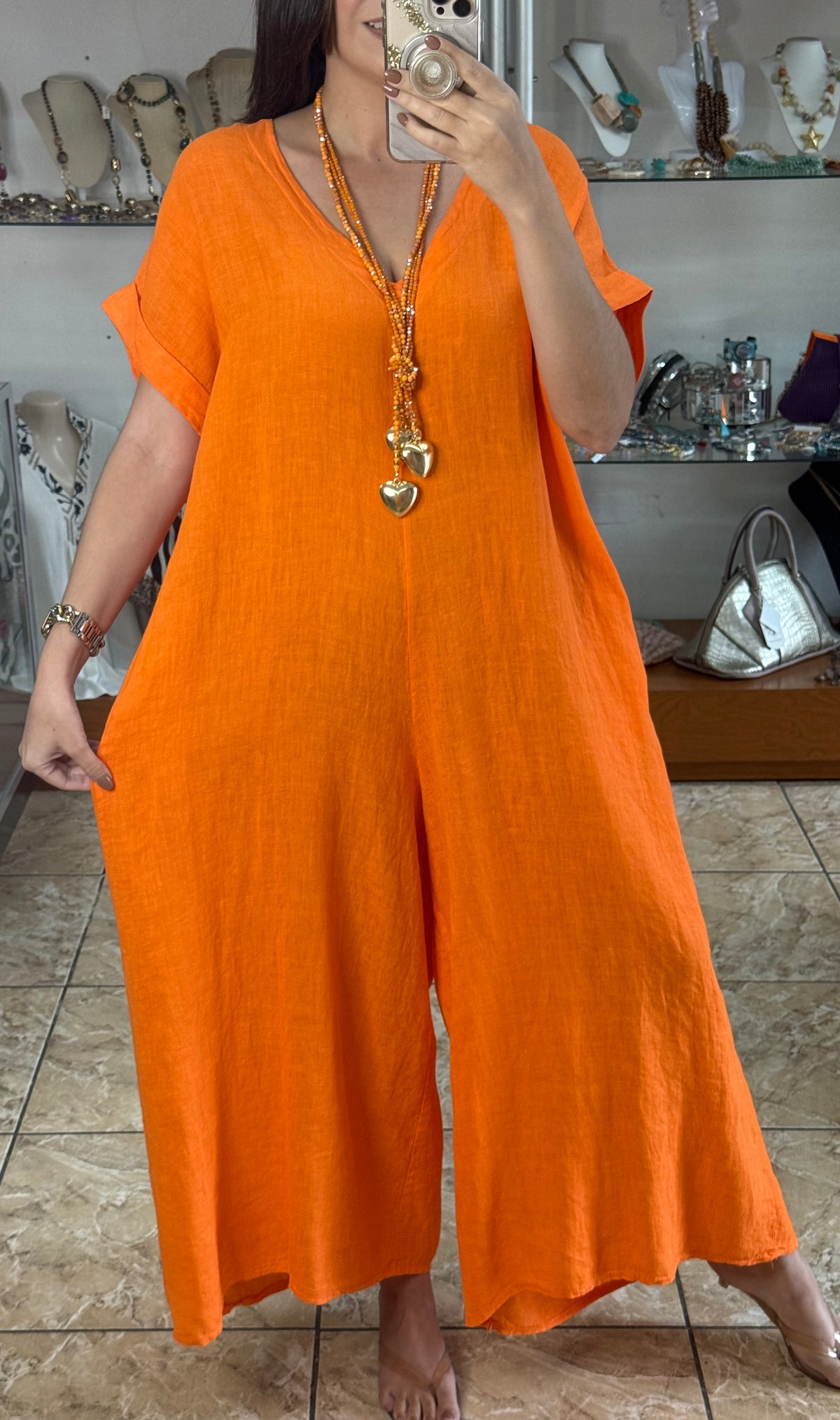 OS Linen Jumpsuit (NO RETURNS OR EXCHANGE)