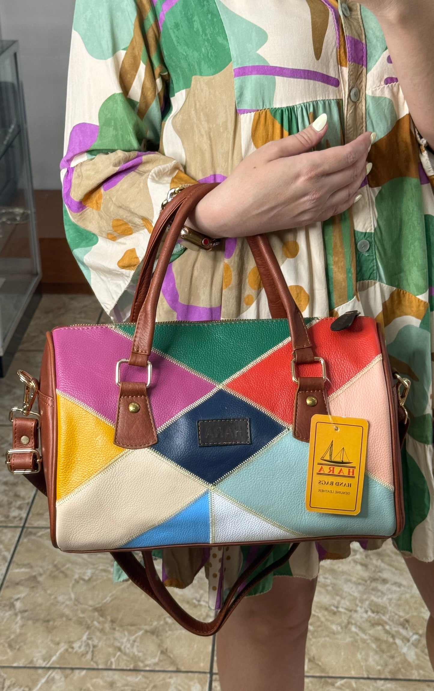 Brown Multi HARA Bag (FINAL SALE)