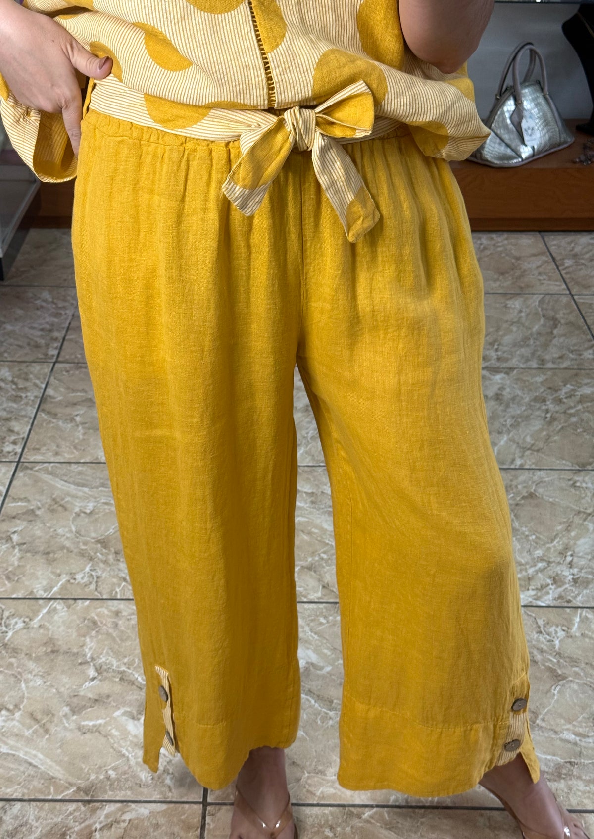Stripes & Polka Dots OS Linen Set (NO RETURNS OR EXCHANGE)
