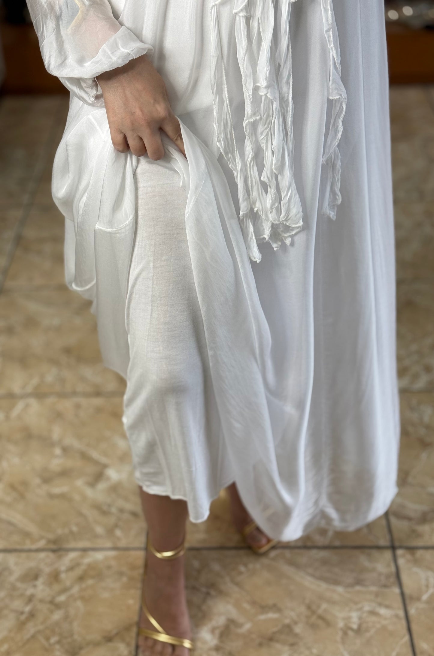 OS Silk Maxi Dress (NO RETURNS OR EXCHANGE)