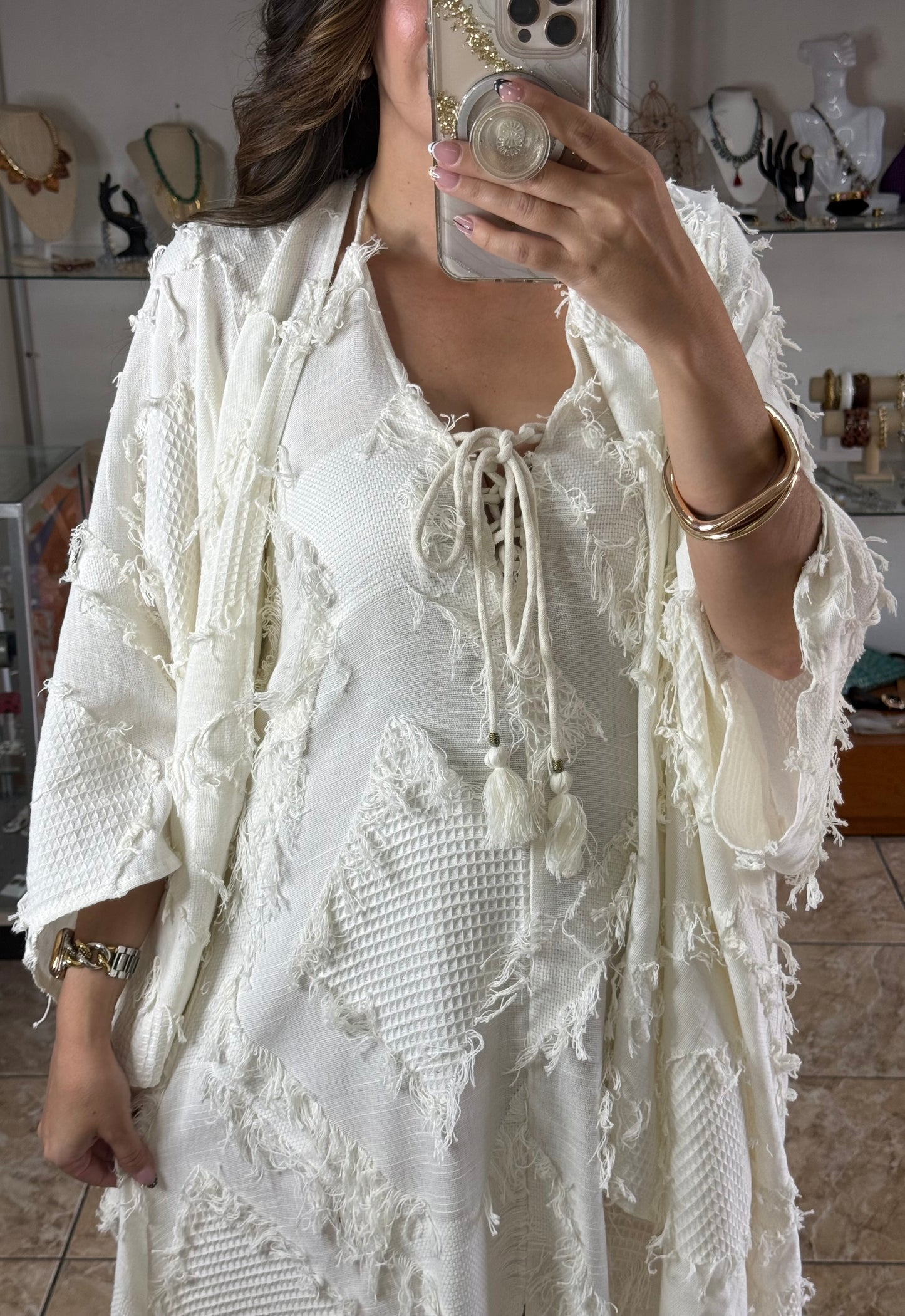 OS Halter Dress & Kimono Set (NO RETURNS OR EXCHANGE)