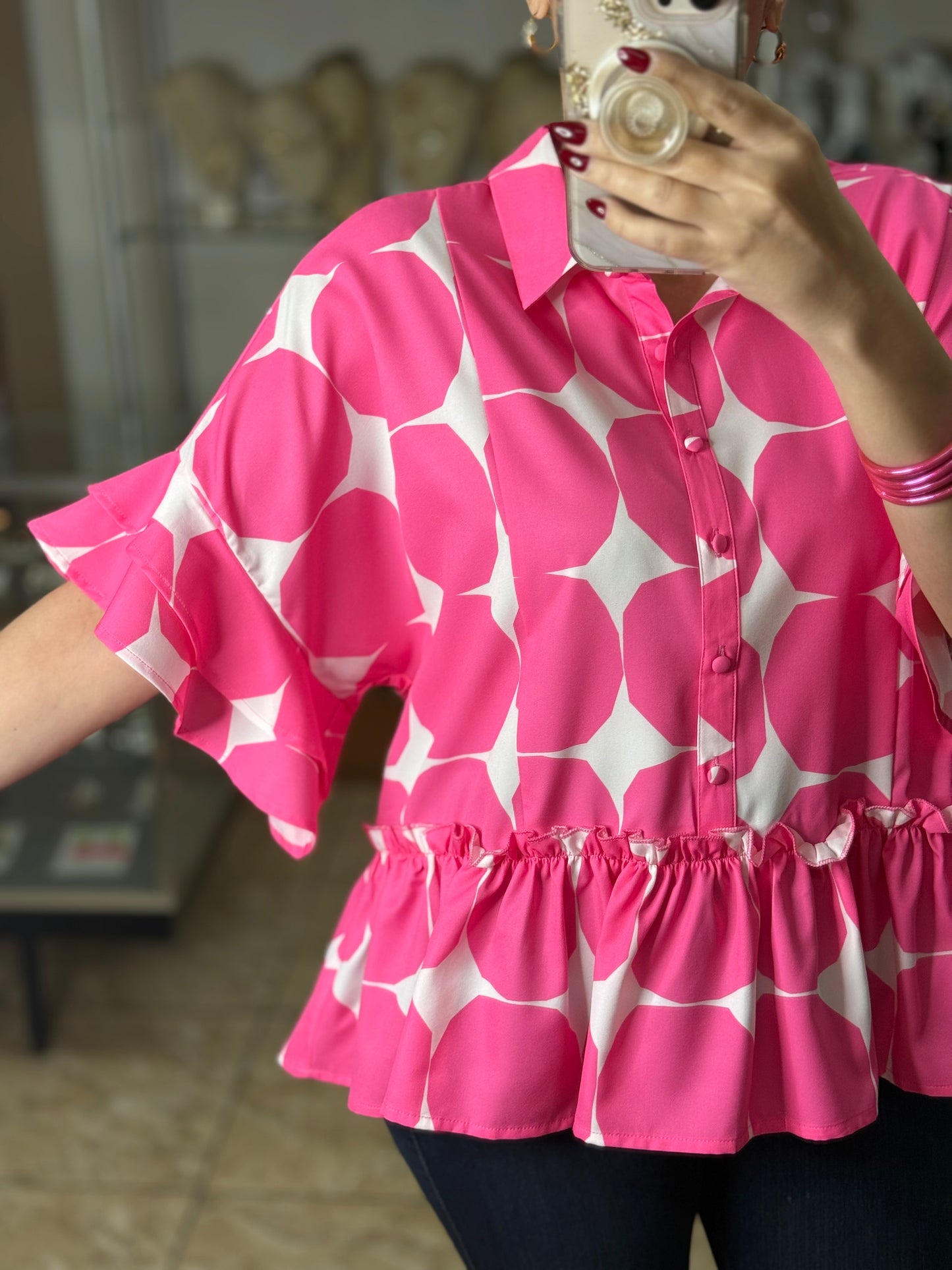 Neon Pink Top
