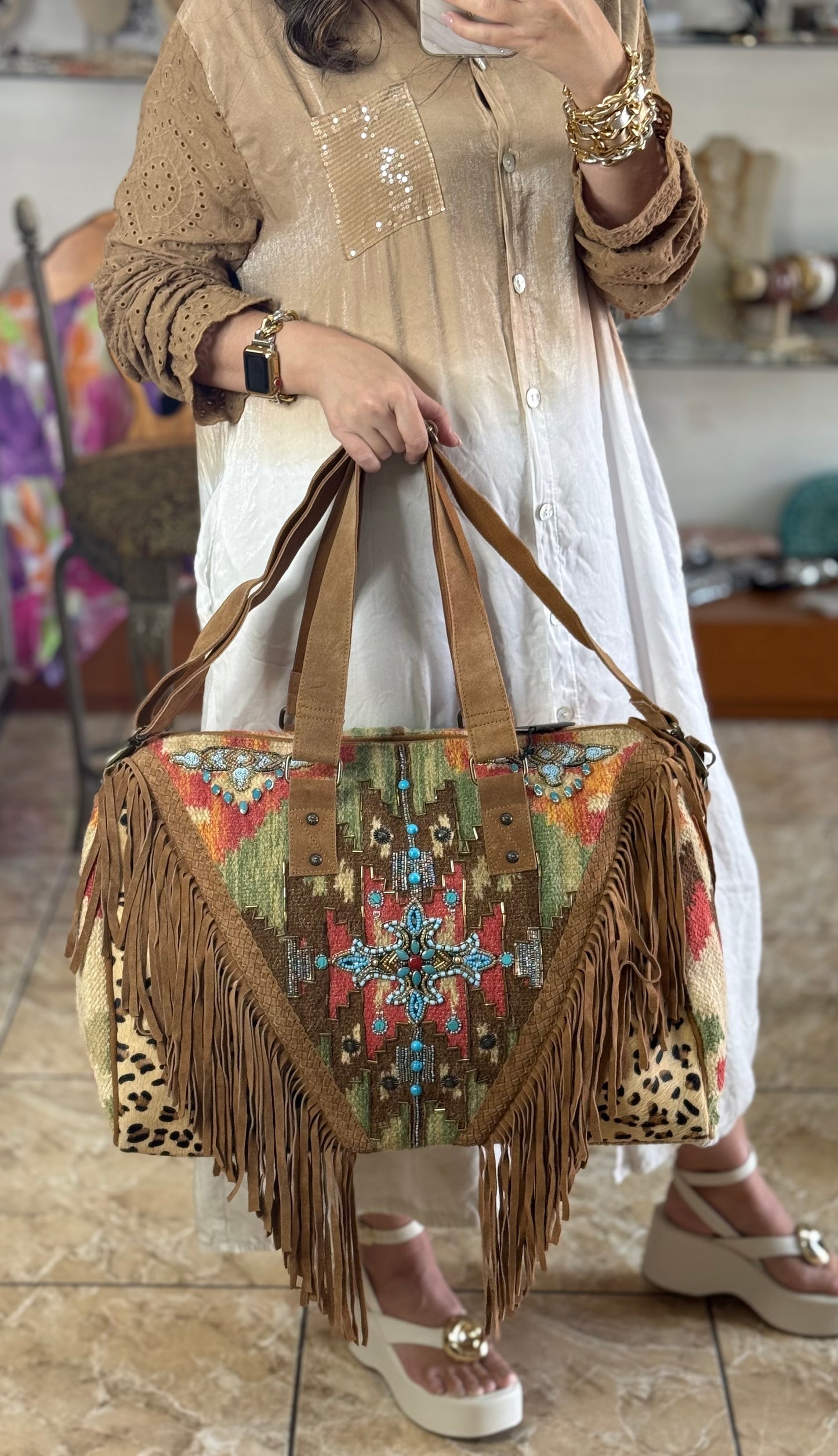 Boho Duffel Bag (FINAL SALE)