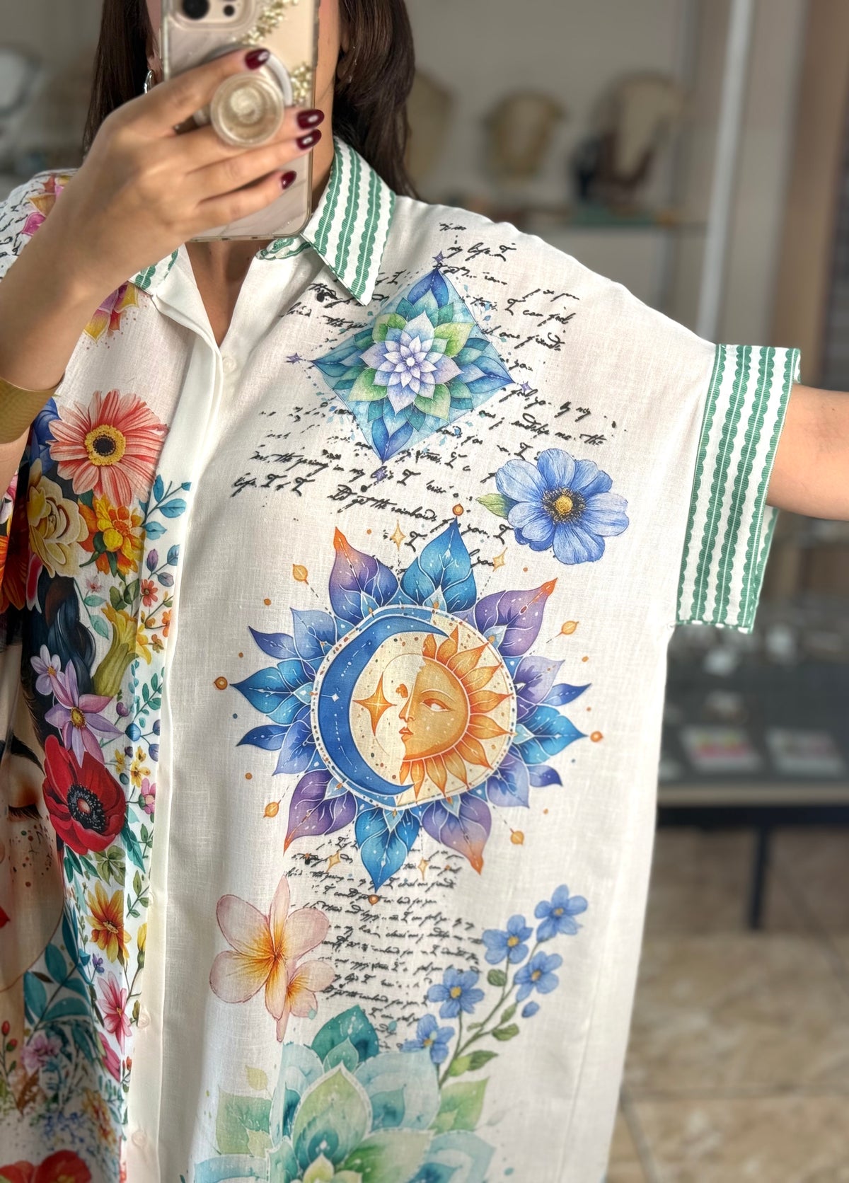 OS Frida, Sun & Moon Dress (NO RETURNS OR EXCHANGE)