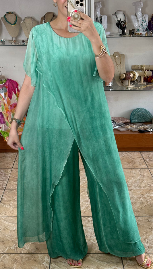 Silk OS Top and Pant Set (NO RETURNS OR EXCHANGE)