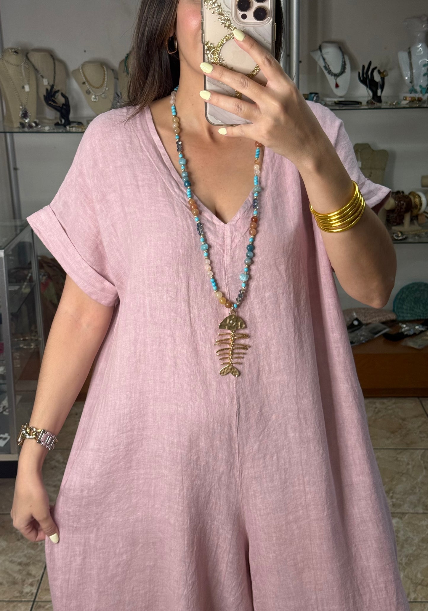 OS Linen Jumpsuit (NO RETURNS OR EXCHANGE)