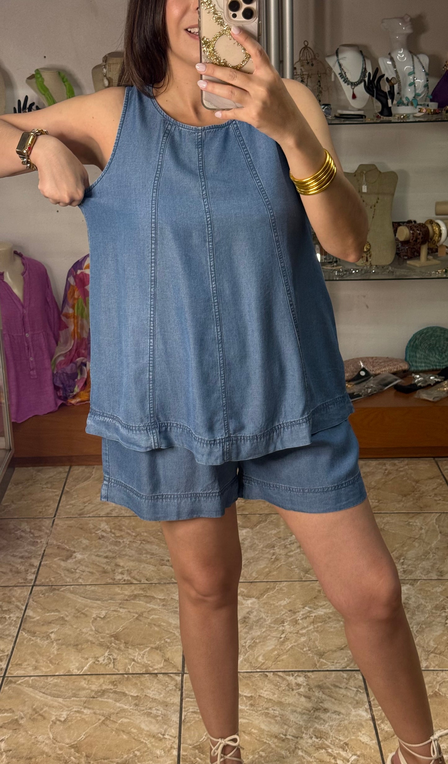 Tencel Top & Short Set (Regular & Plus)