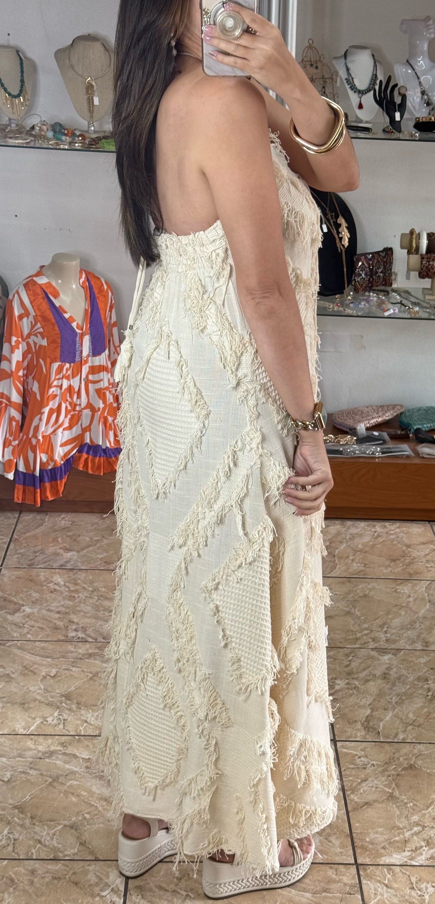 OS Halter Dress & Kimono Set (NO RETURNS OR EXCHANGE)