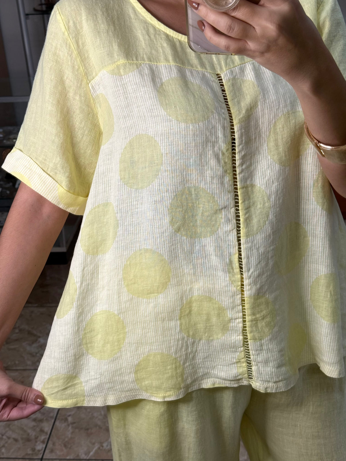 Stripes & Polka Dots OS Linen Set (NO RETURNS OR EXCHANGE)