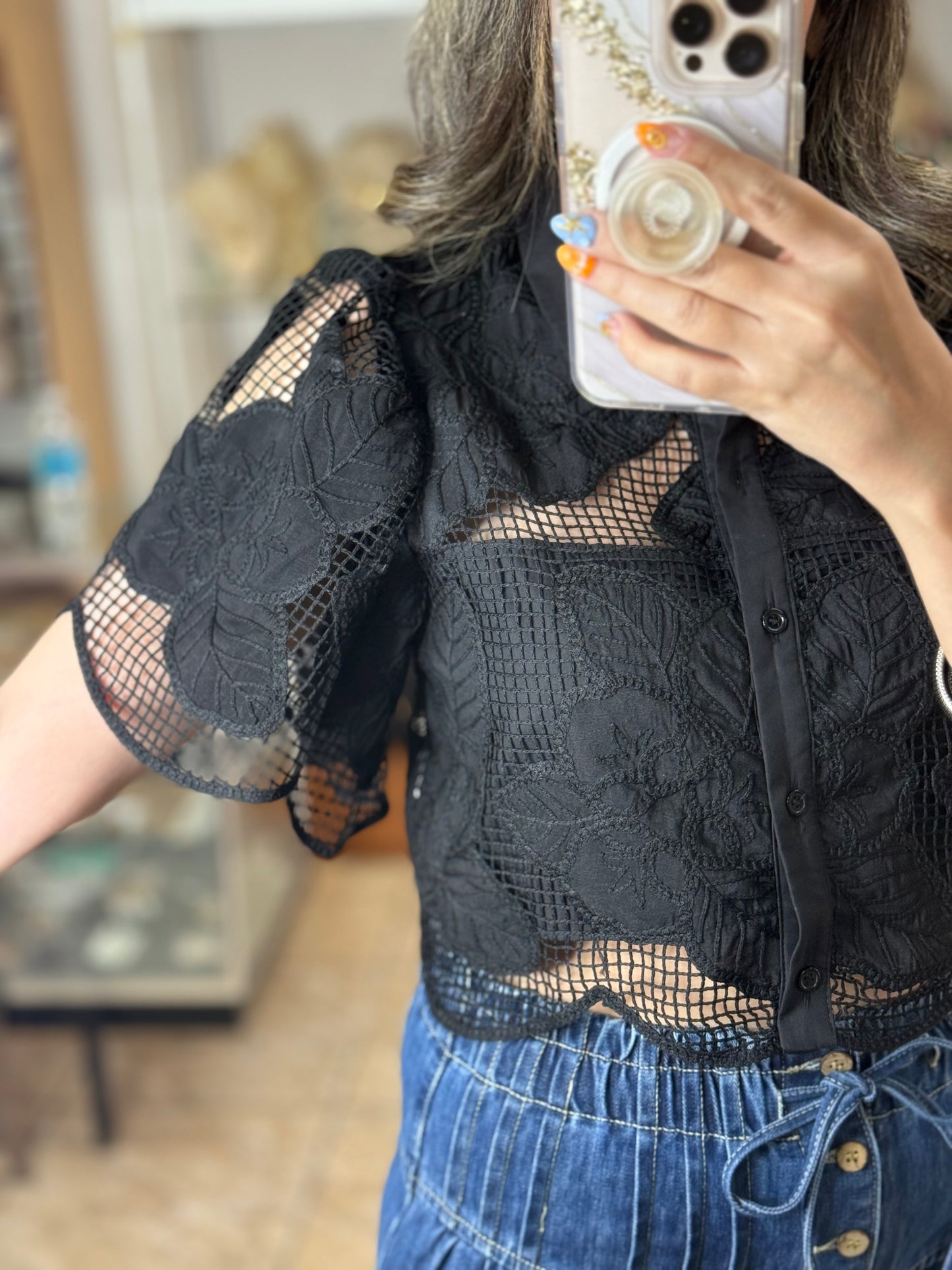Black Crop Top