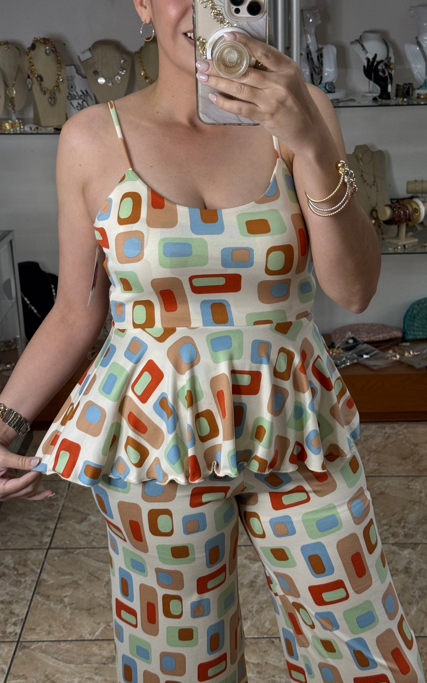 Peplum Top and Pant Set by Pía Colors
