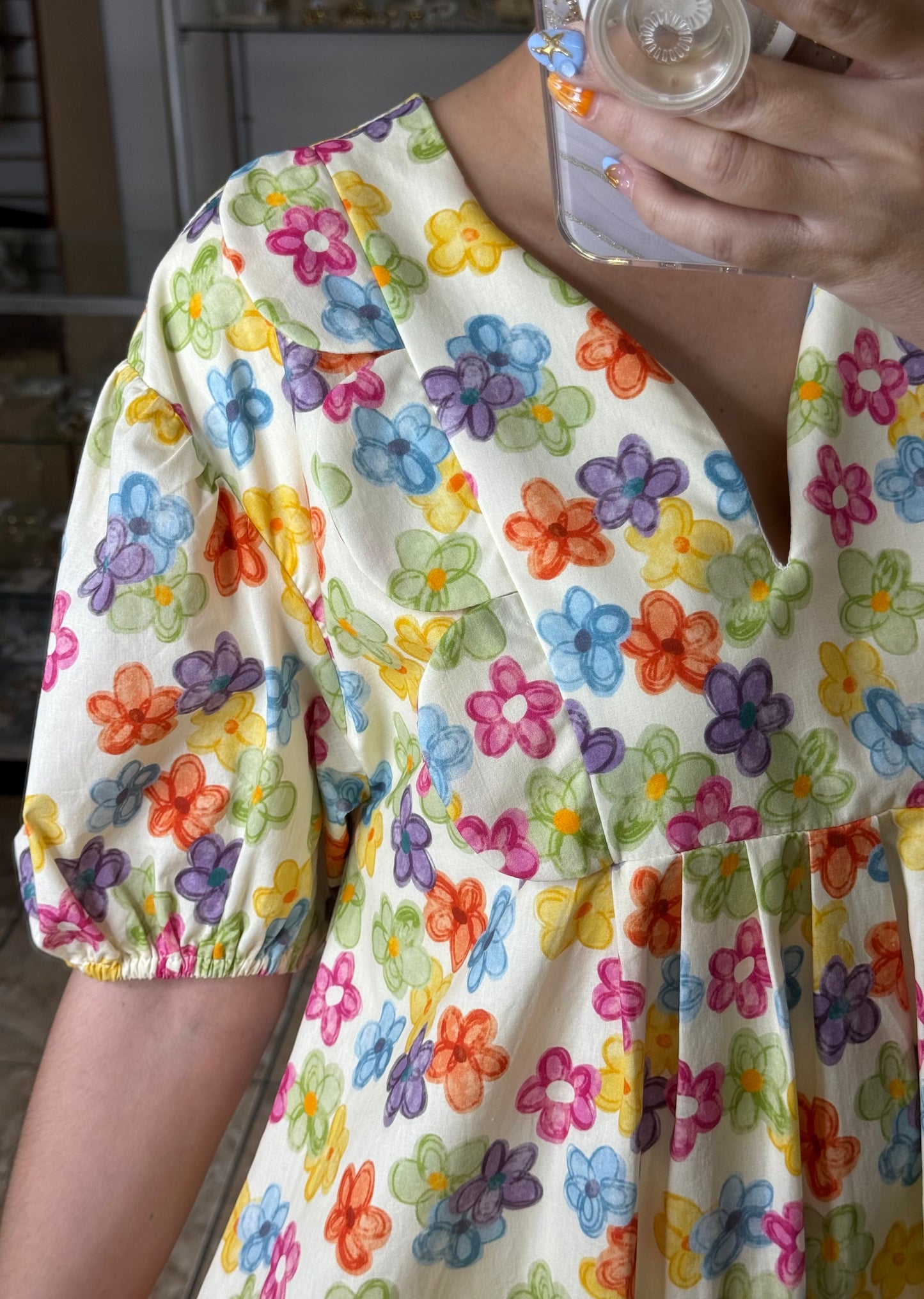 Floral Multicolor Doll Dress