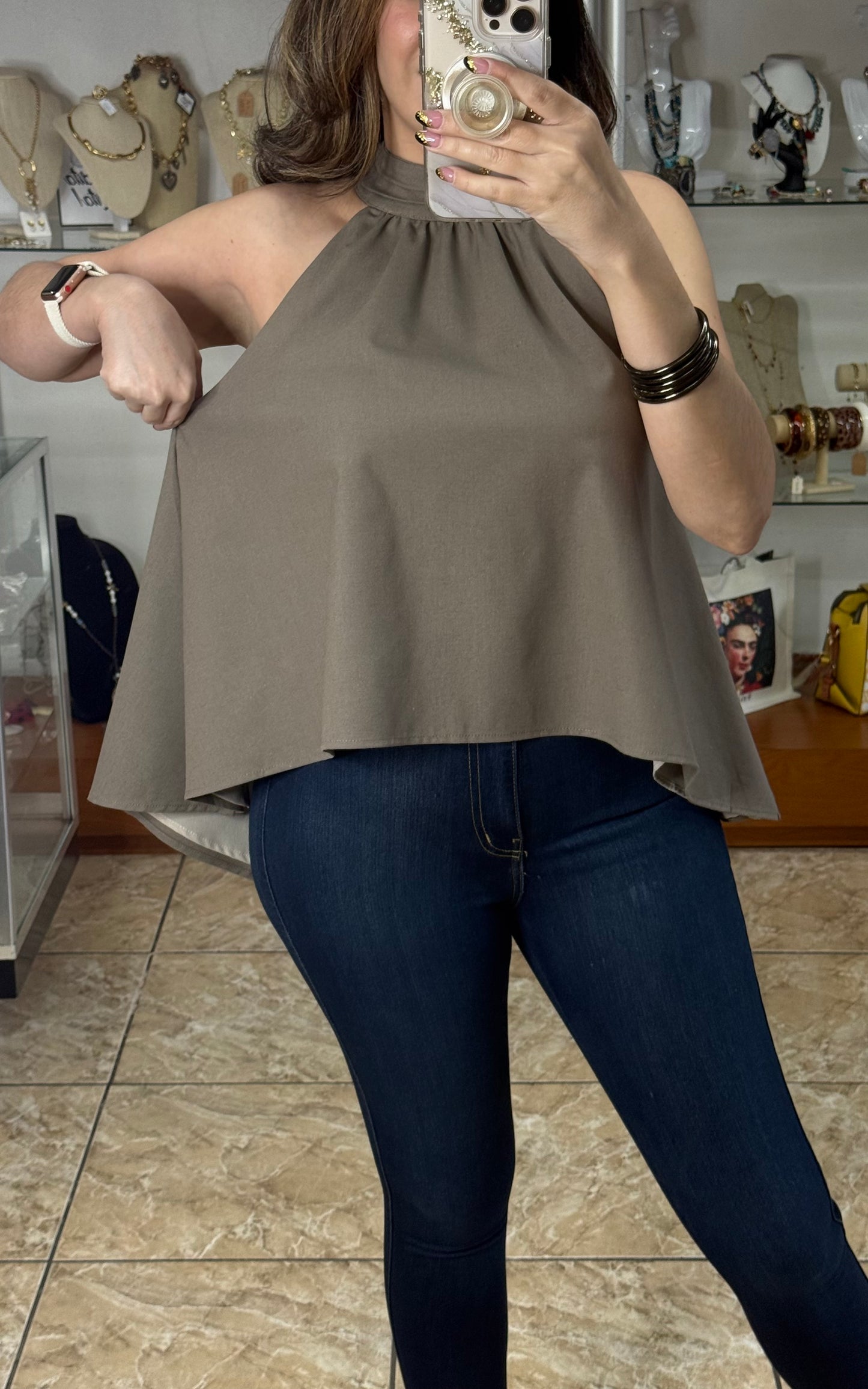 Halter Mocha High/Low Top