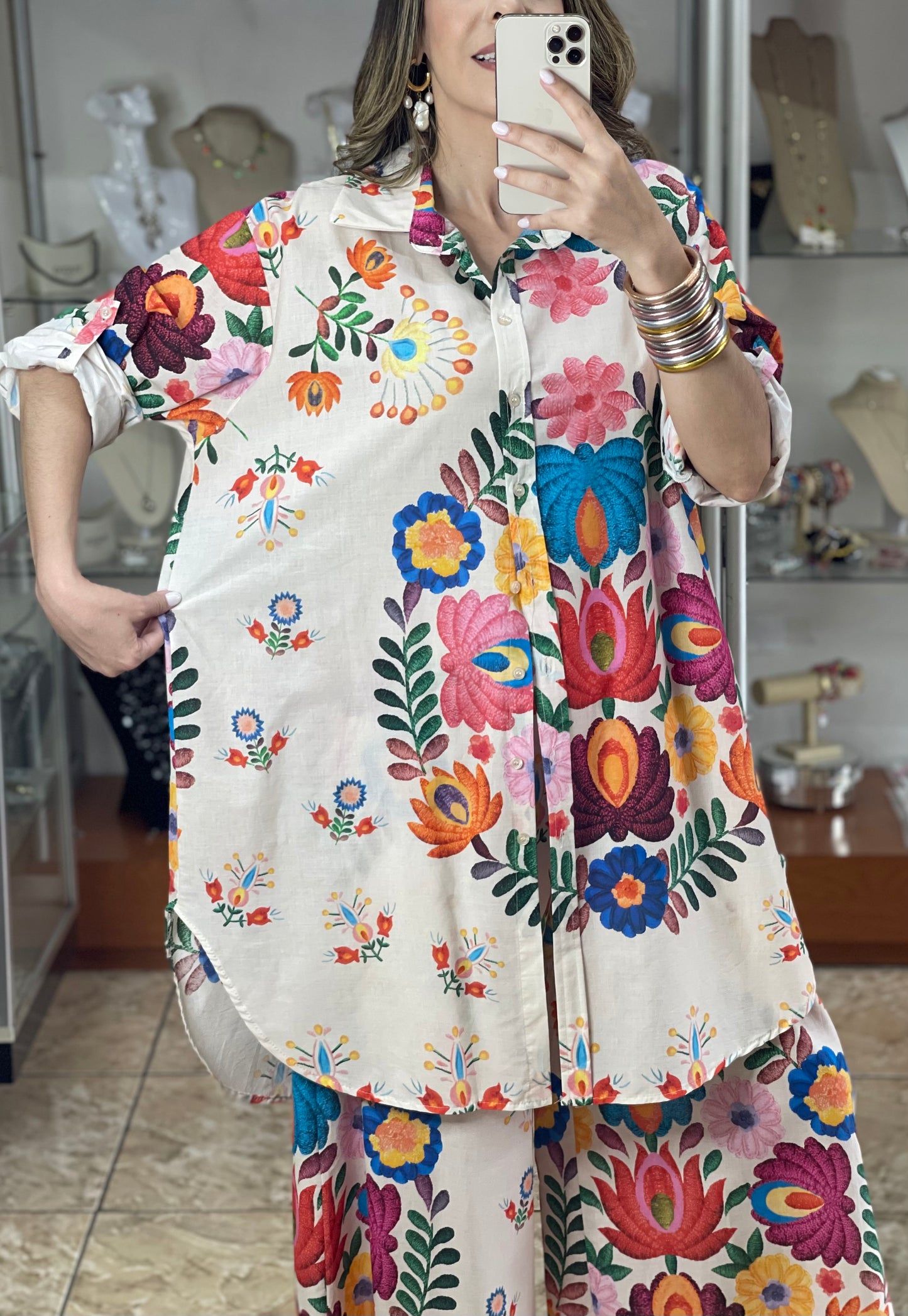 Tunic and Pant Floral Set