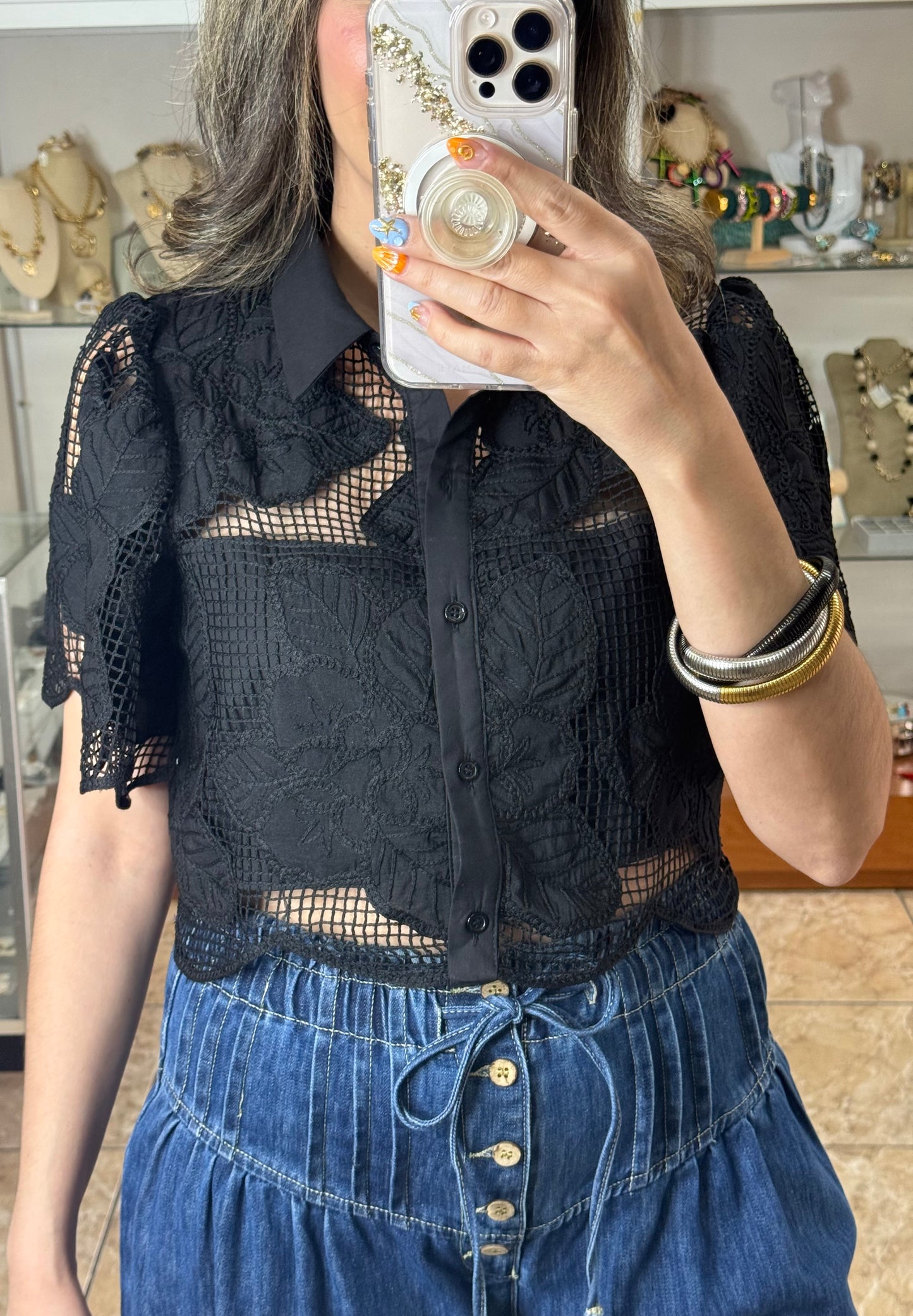 Black Crop Top