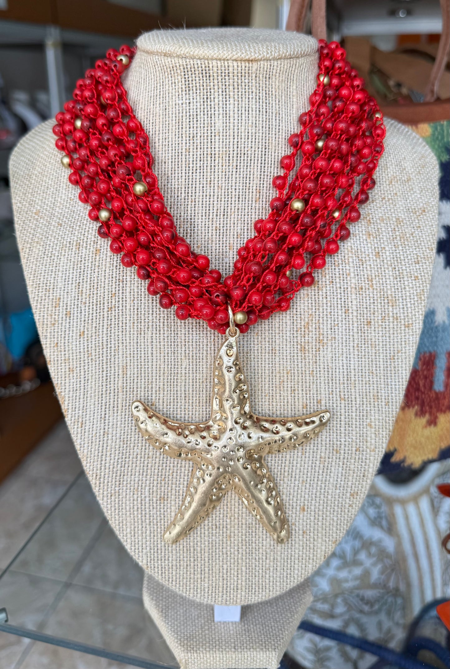 Beads Starfish Necklace (FINAL SALE)