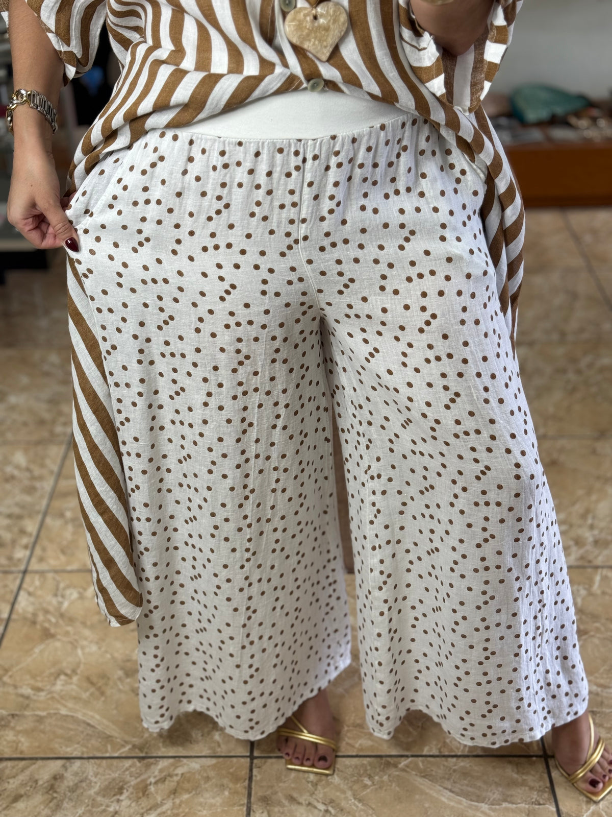 Stripes/Polkadots OS Linen Set (NO RETURNS OR EXCHANGE)