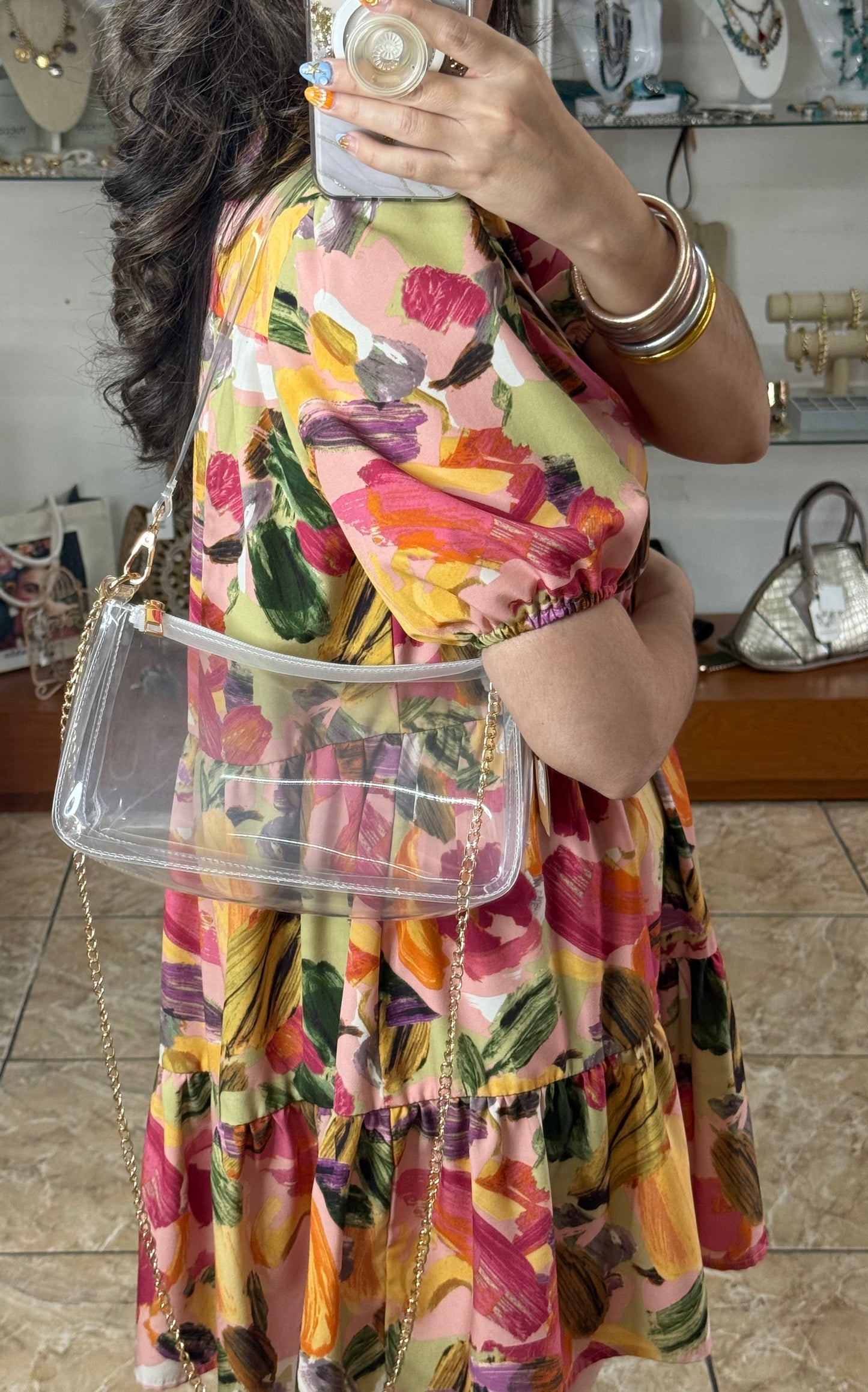 Glimmer Chain Tote (FINAL SALE)