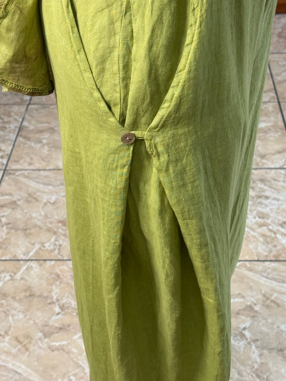 OS Top & Barrel Style Pant Linen Set (NO RETURNS OR EXCHANGE)