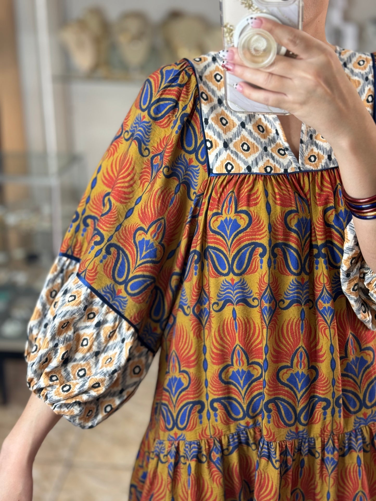 Terracotta Mix Doll Dress