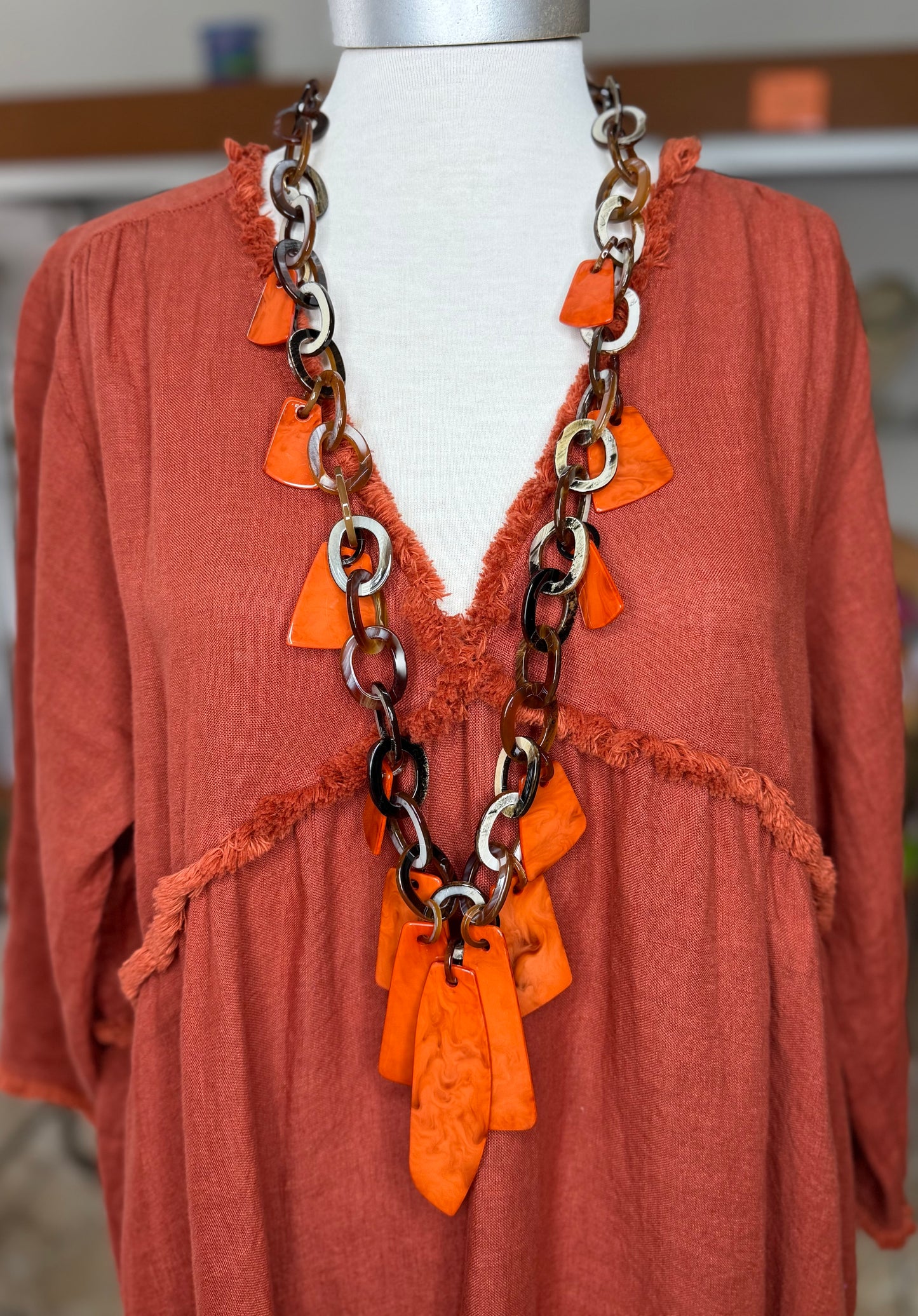 Chunky Link Statement Necklace (NO RETURNS OR EXCHANGE)