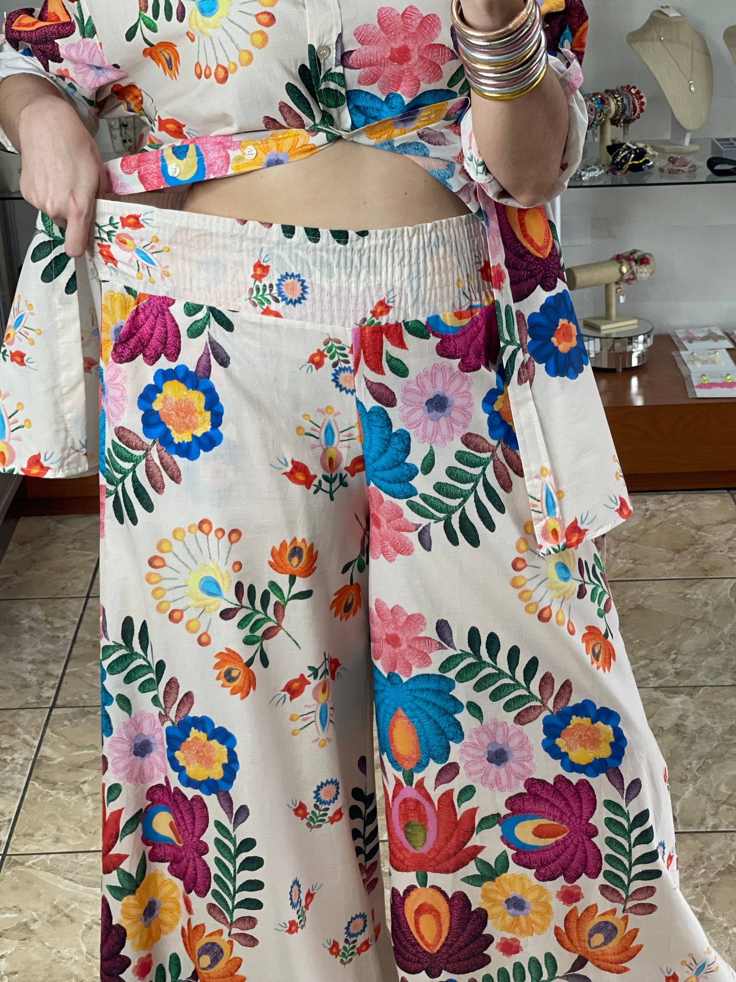 Tunic and Pant Floral Set