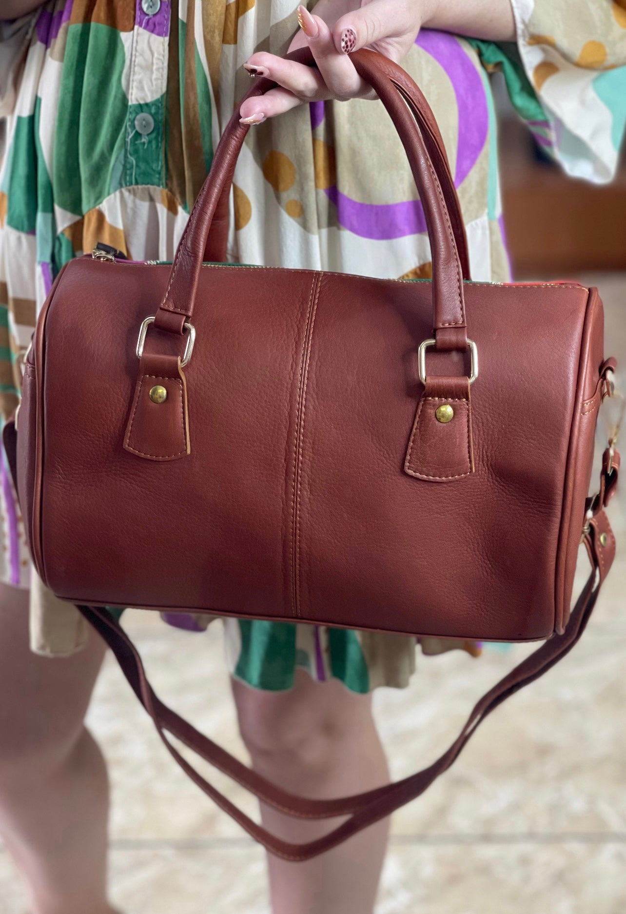 Brown Multicolor HARA Bag