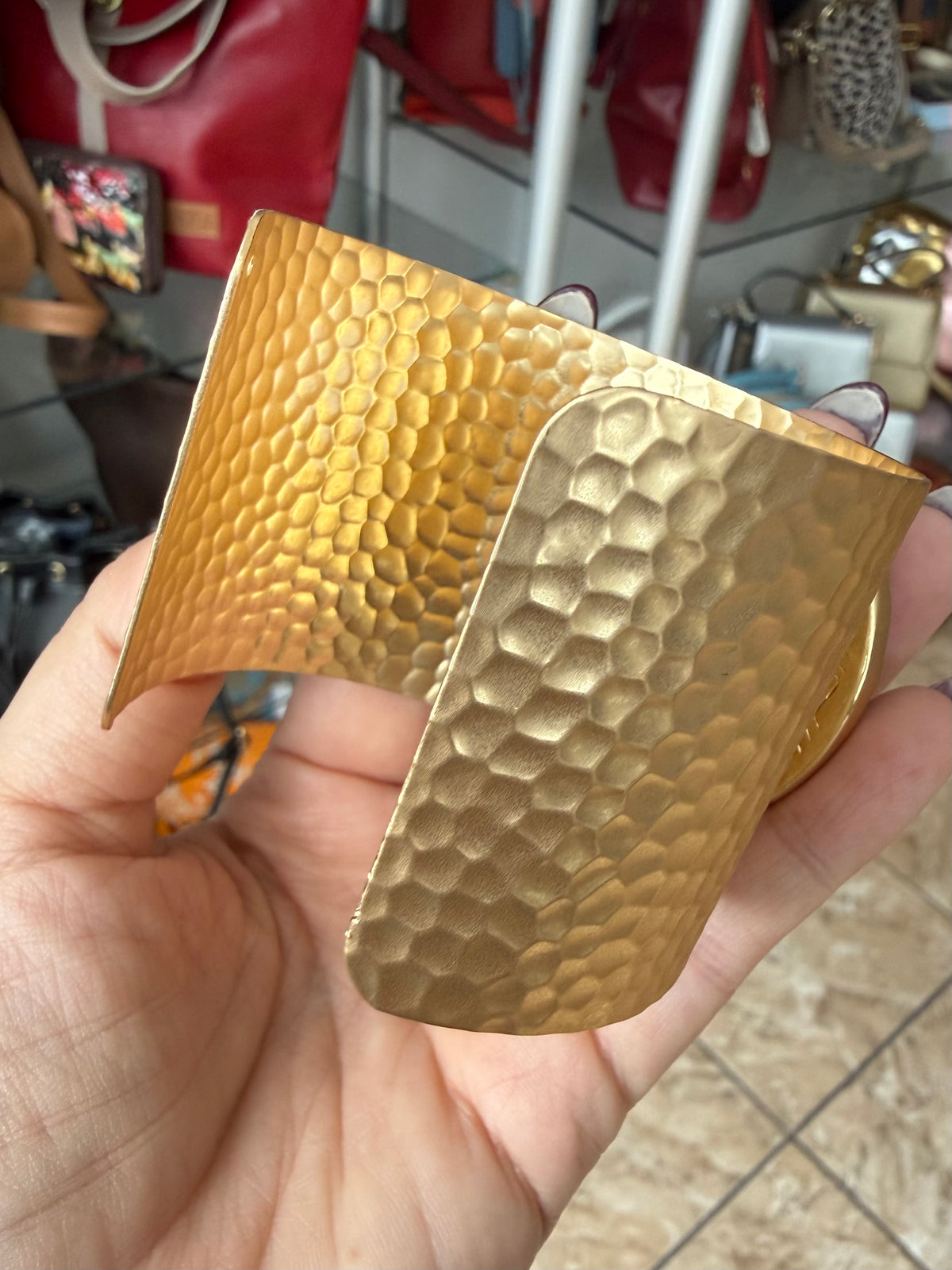 Gold Cuff Band Bracelet (FINAL SALE)