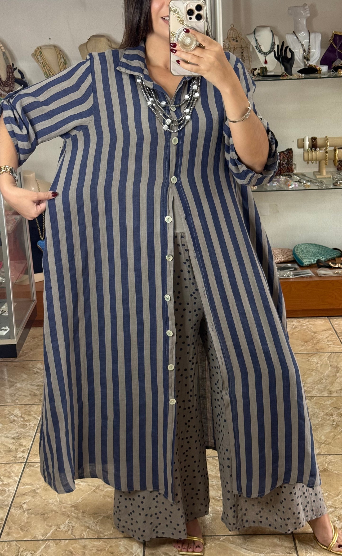Stripes/Polkadots OS Linen Set (NO RETURNS OR EXCHANGE)