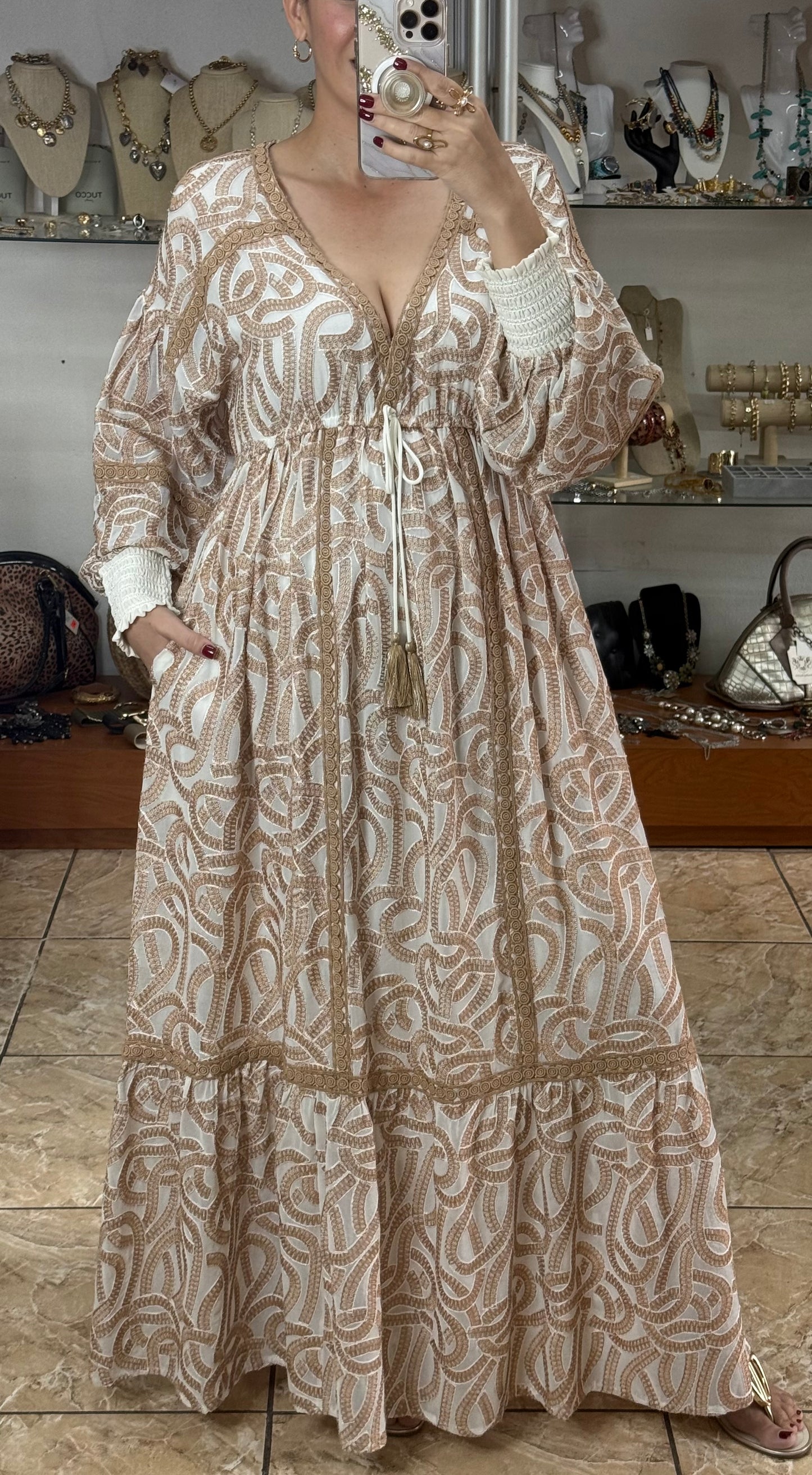 Hazal OS Maxi Dress (FINAL SALE)