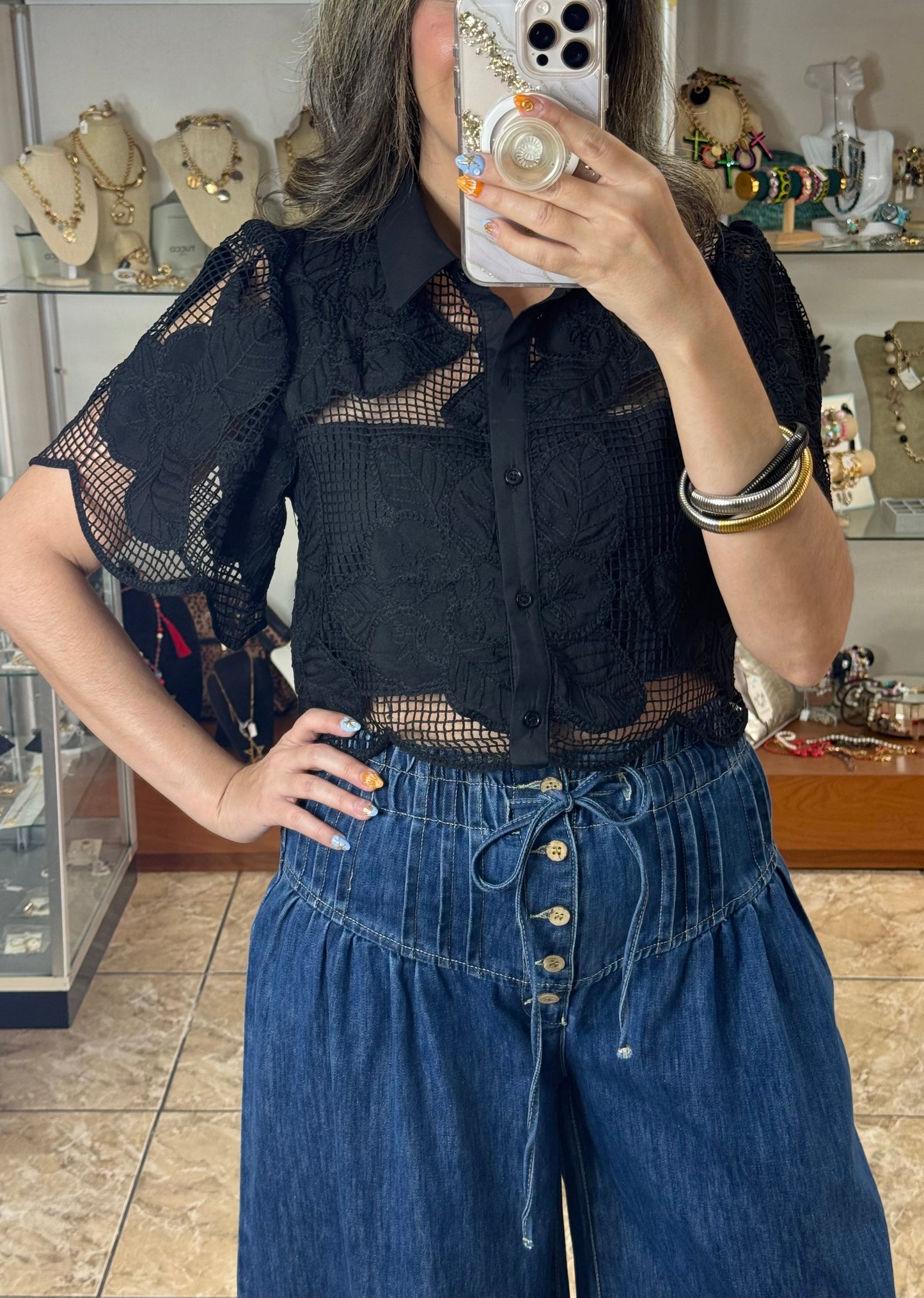 Black Crop Top
