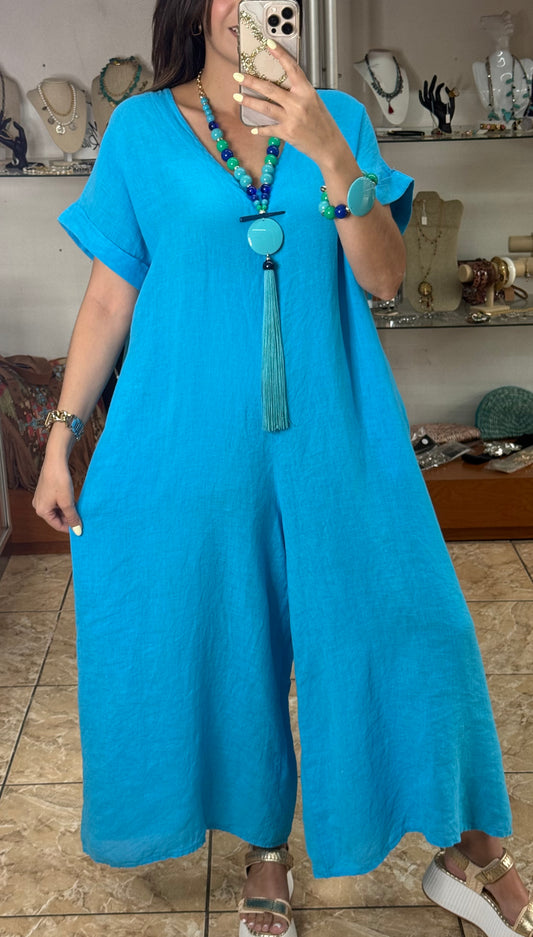 OS Linen Jumpsuit (NO RETURNS OR EXCHANGE)