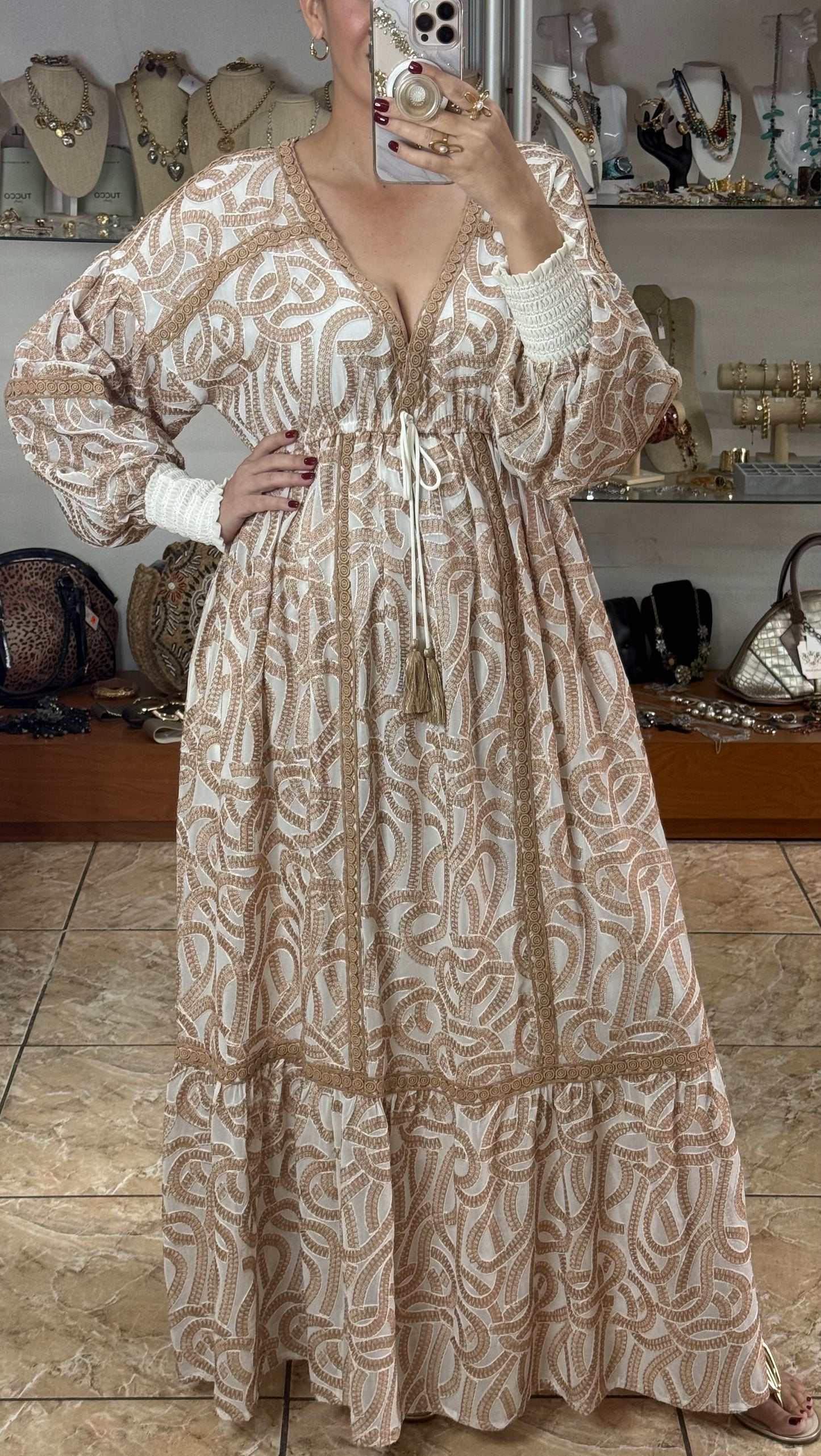 Hazal OS Maxi Dress (FINAL SALE)