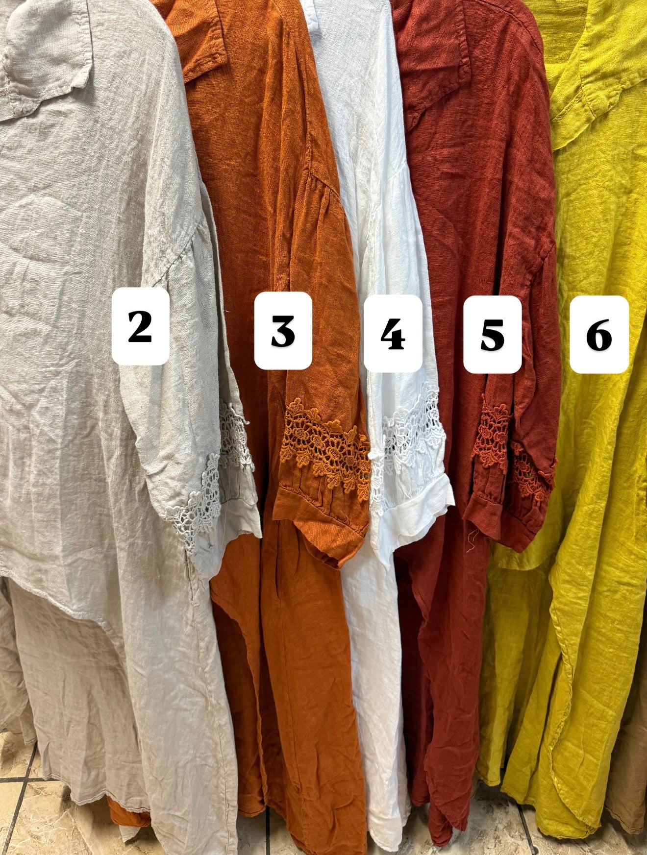 High/Low OS Linen Pant Set (FINAL SALE)