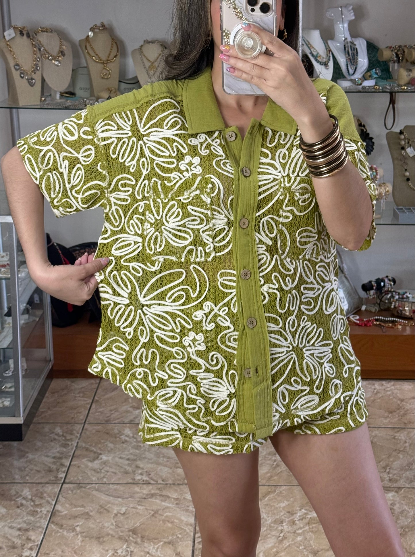 Avocado Short Set