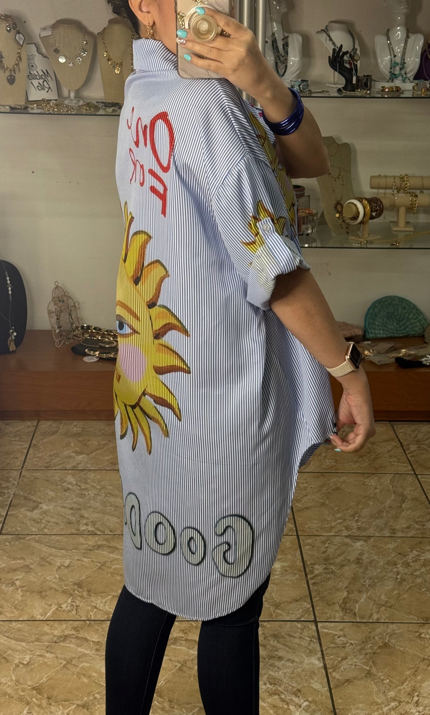 Sun OS Tunic Top (NO RETURNS OR EXCHANGE)