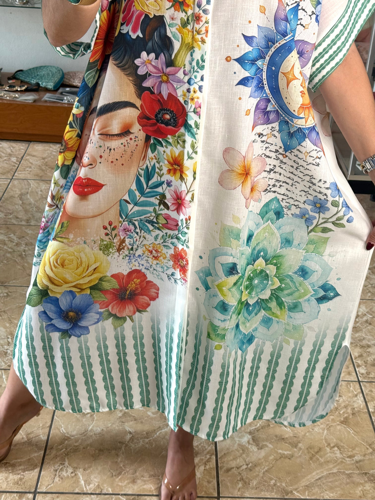 OS Frida, Sun & Moon Dress (NO RETURNS OR EXCHANGE)