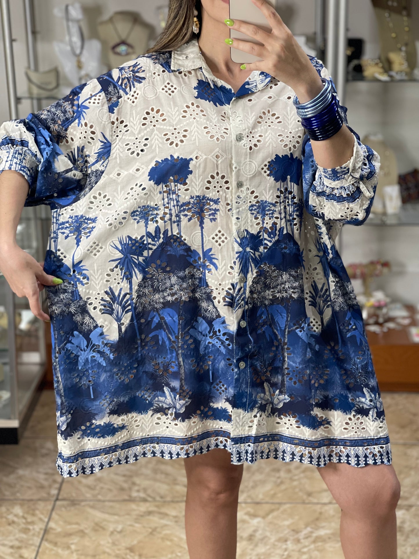 Island OS Eyelet Tunic