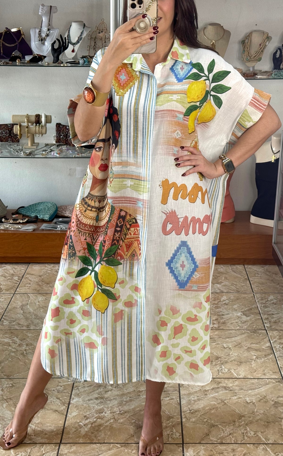OS Frida Mon Amour Dress (NO RETURNS OR EXCHANGE)