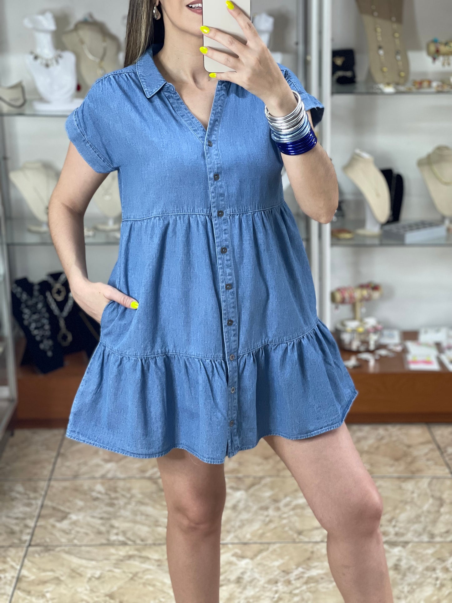 Mini Mini Denim Dress