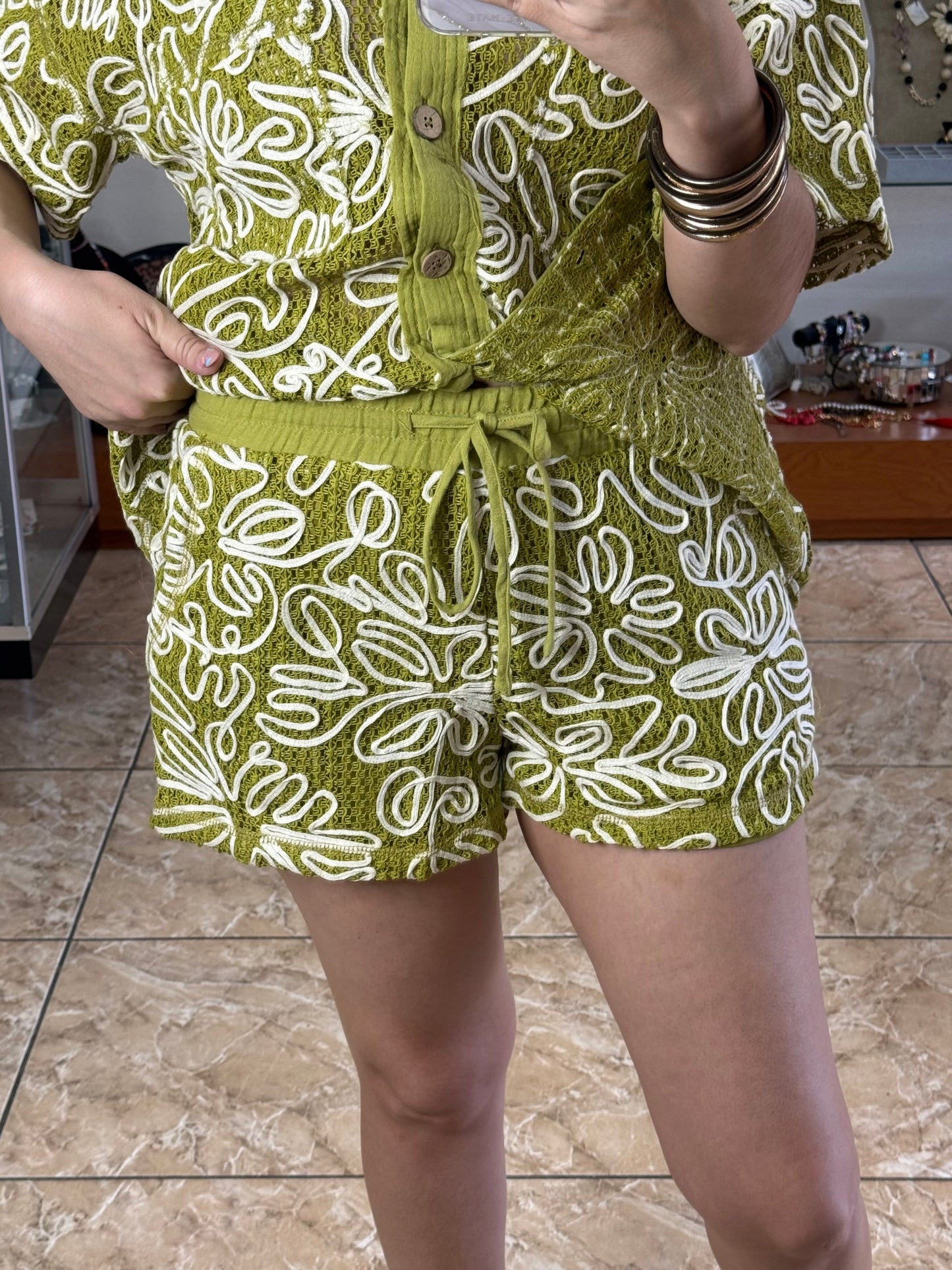 Avocado Short Set