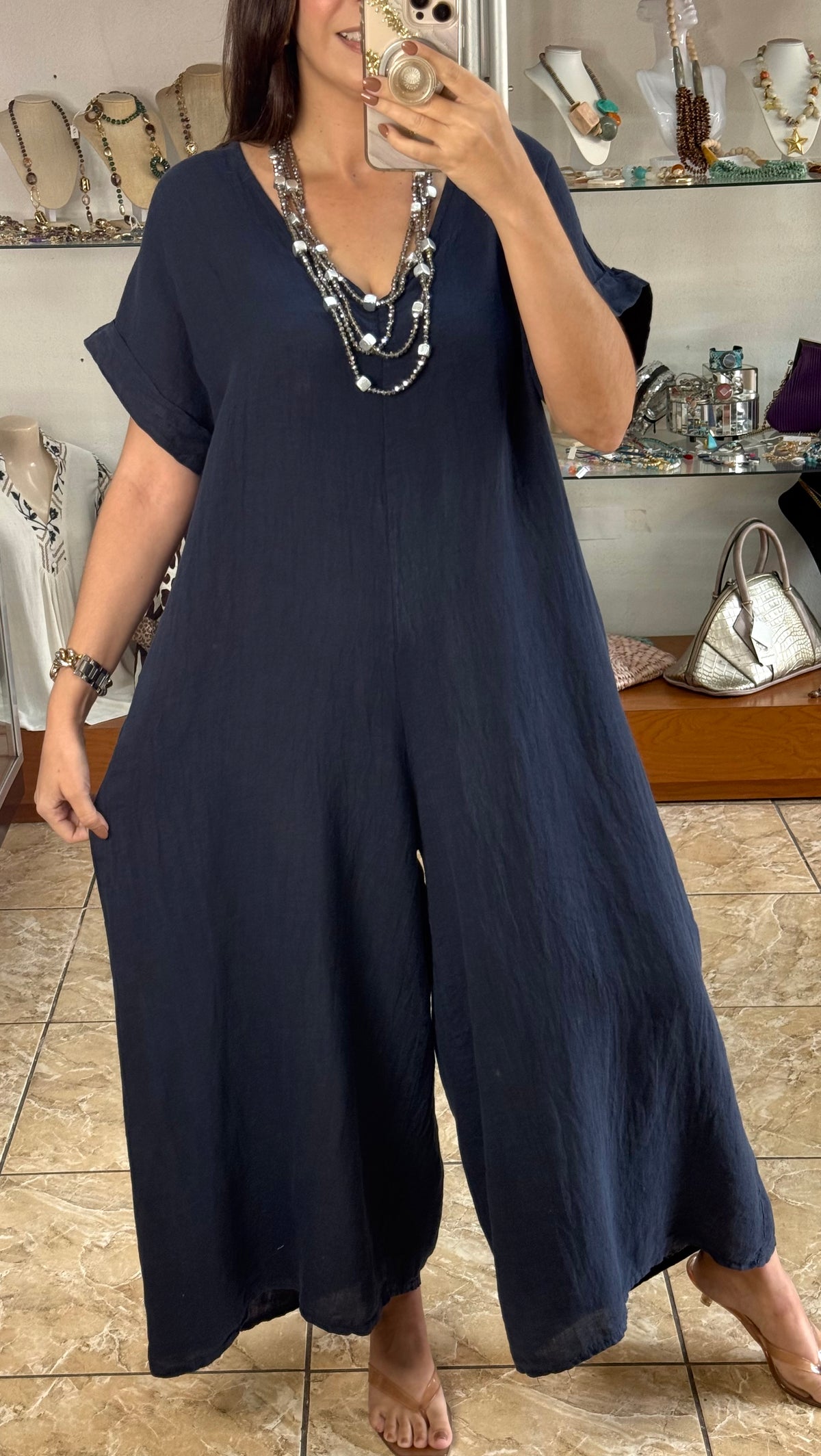 OS Linen Jumpsuit (NO RETURNS OR EXCHANGE)