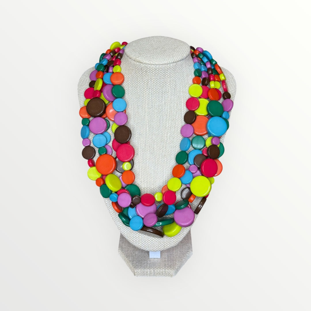 Multi Circle Beads Necklace