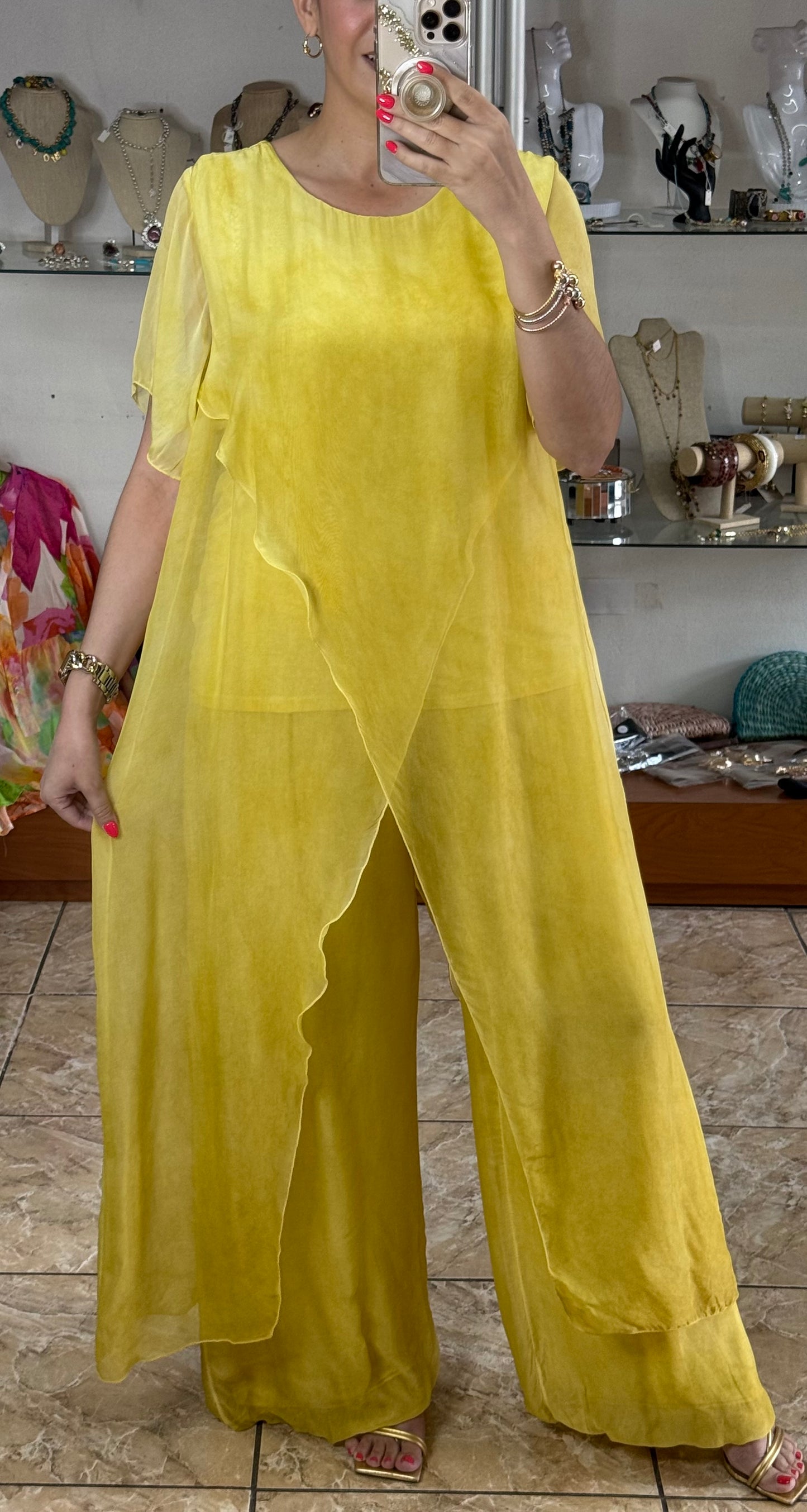 Silk OS Top and Pant Set (NO RETURNS OR EXCHANGE)