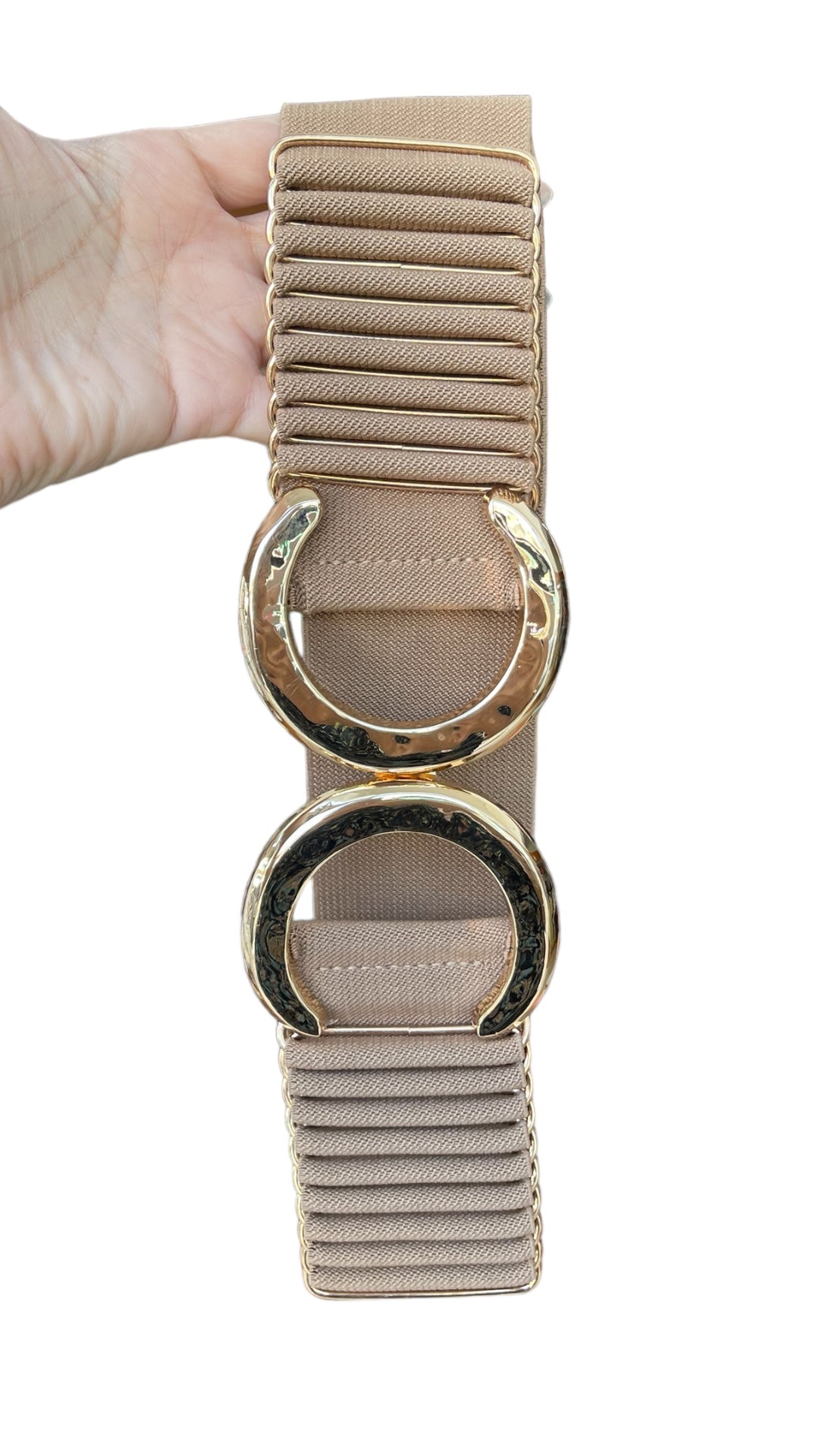 Neutral With Gold Details OS Belt