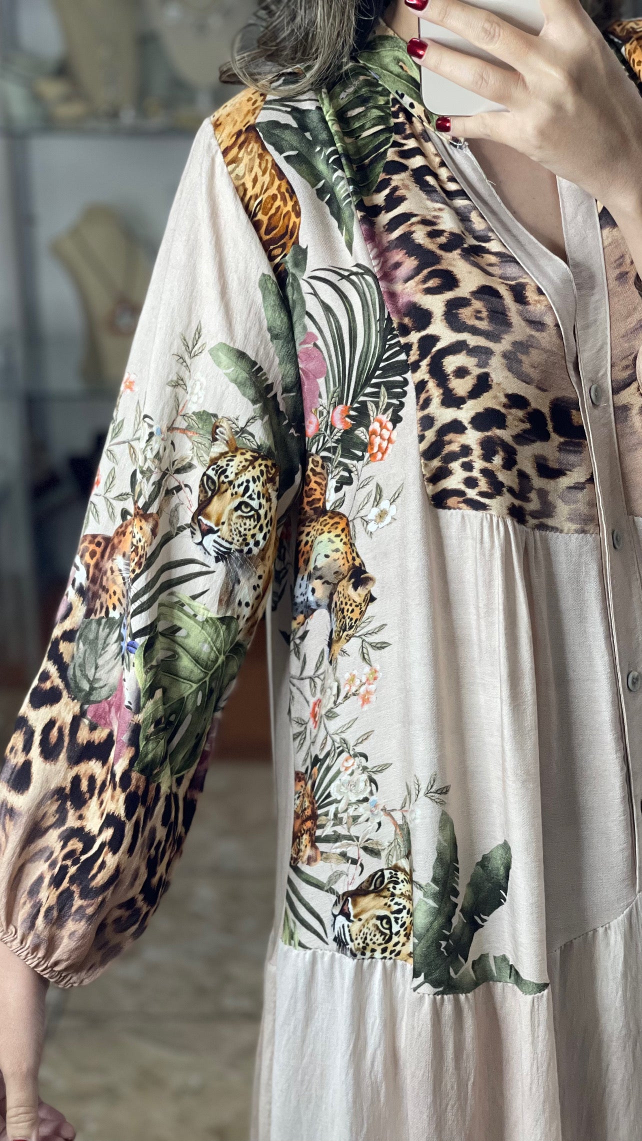 Leopard Jungle OS Maxi Dress