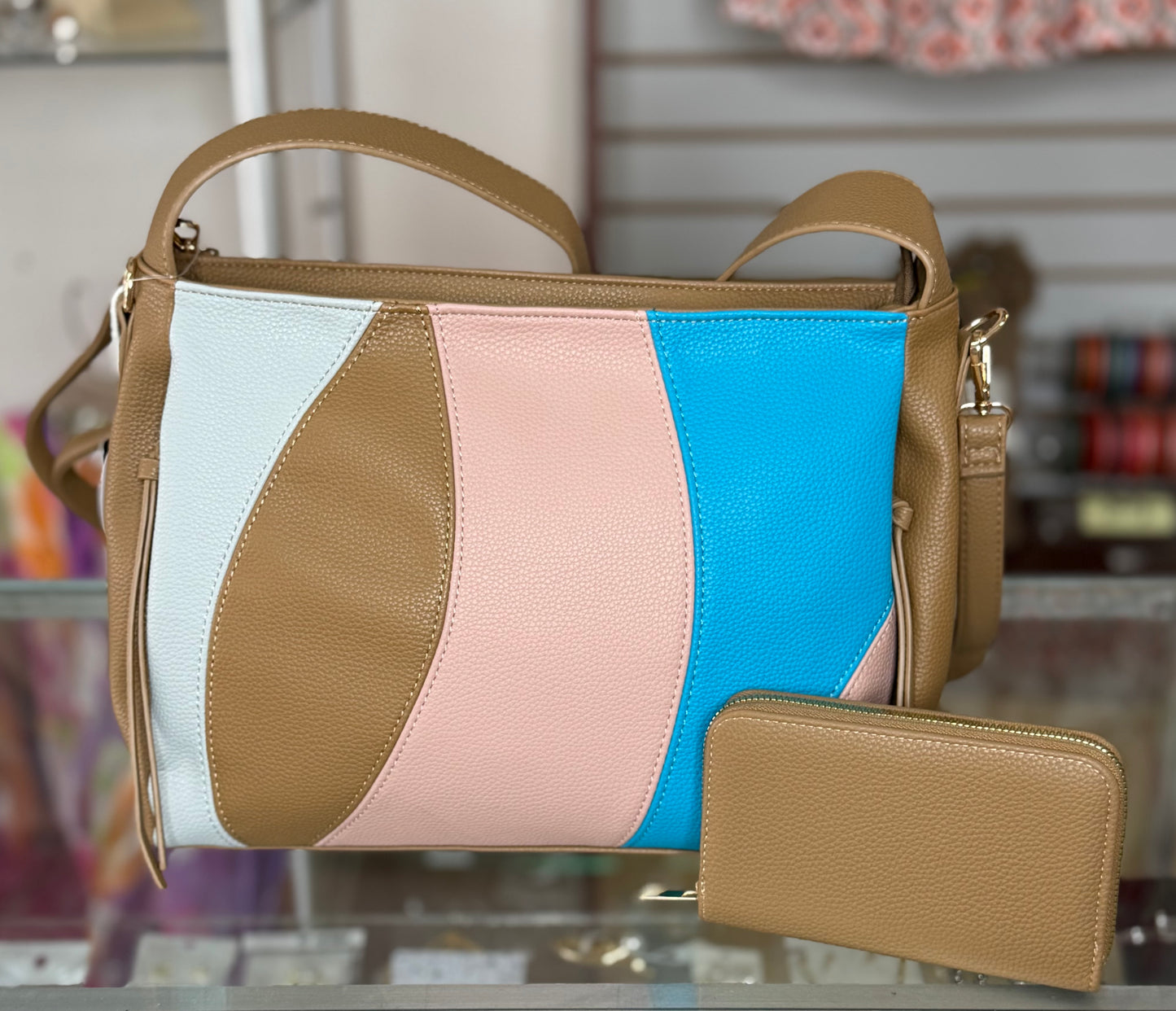 Multicolor Bag with Wallet (FINAL SALE)
