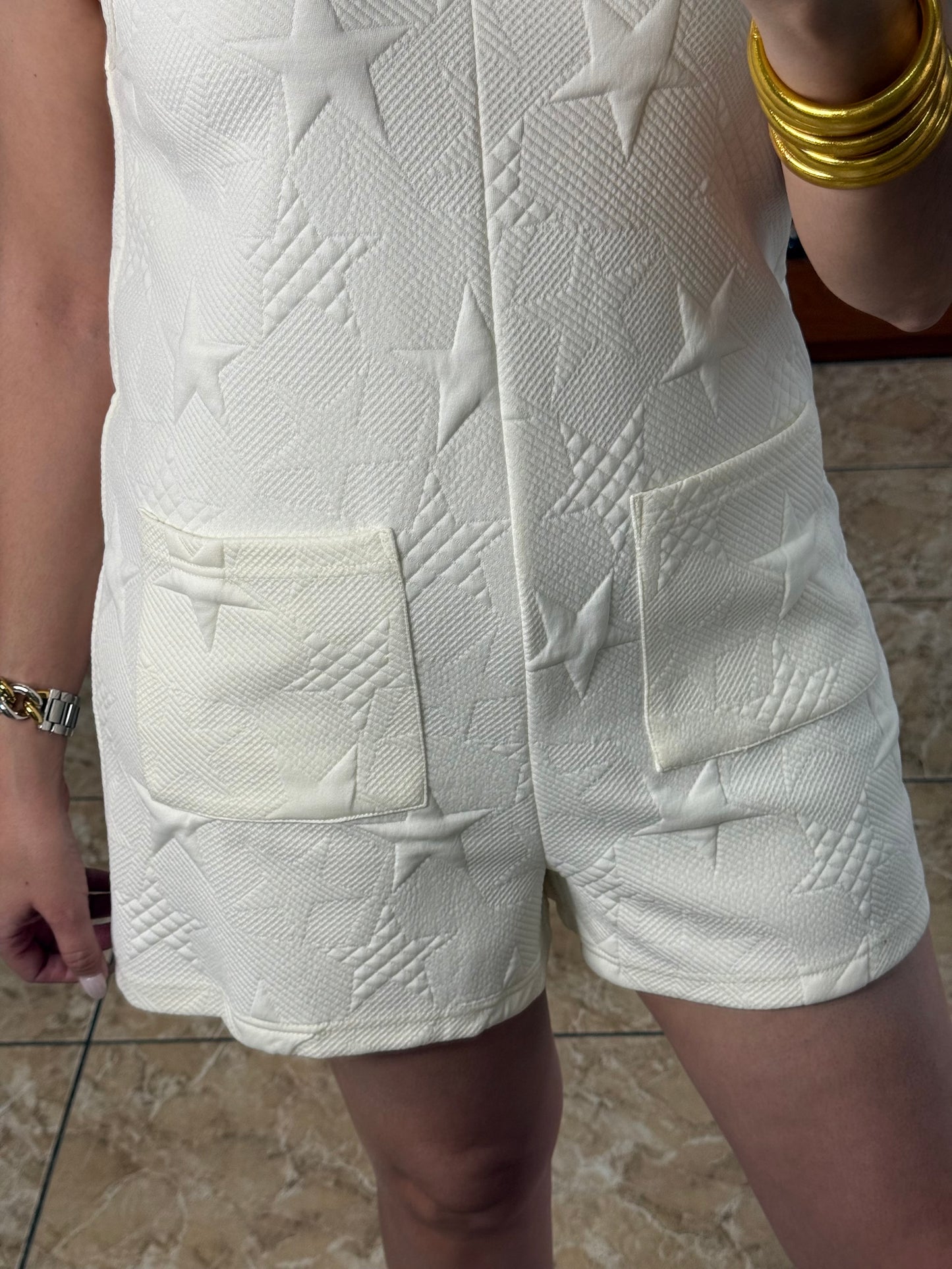 Off White Stars Romper