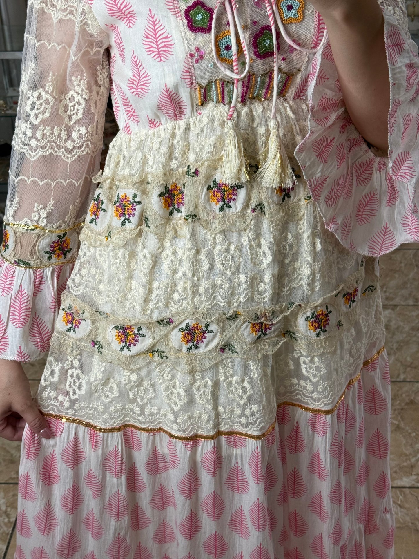 Pink OS Boho Maxi Dress (FINAL SALE)